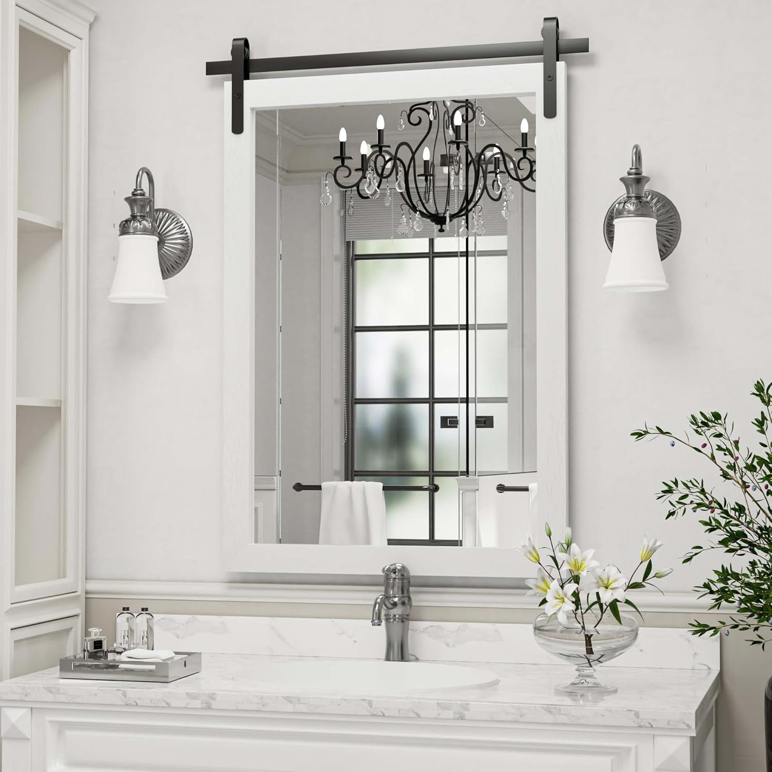 Clavie PH-24361-FRWH Decor-Mirrors - View #3