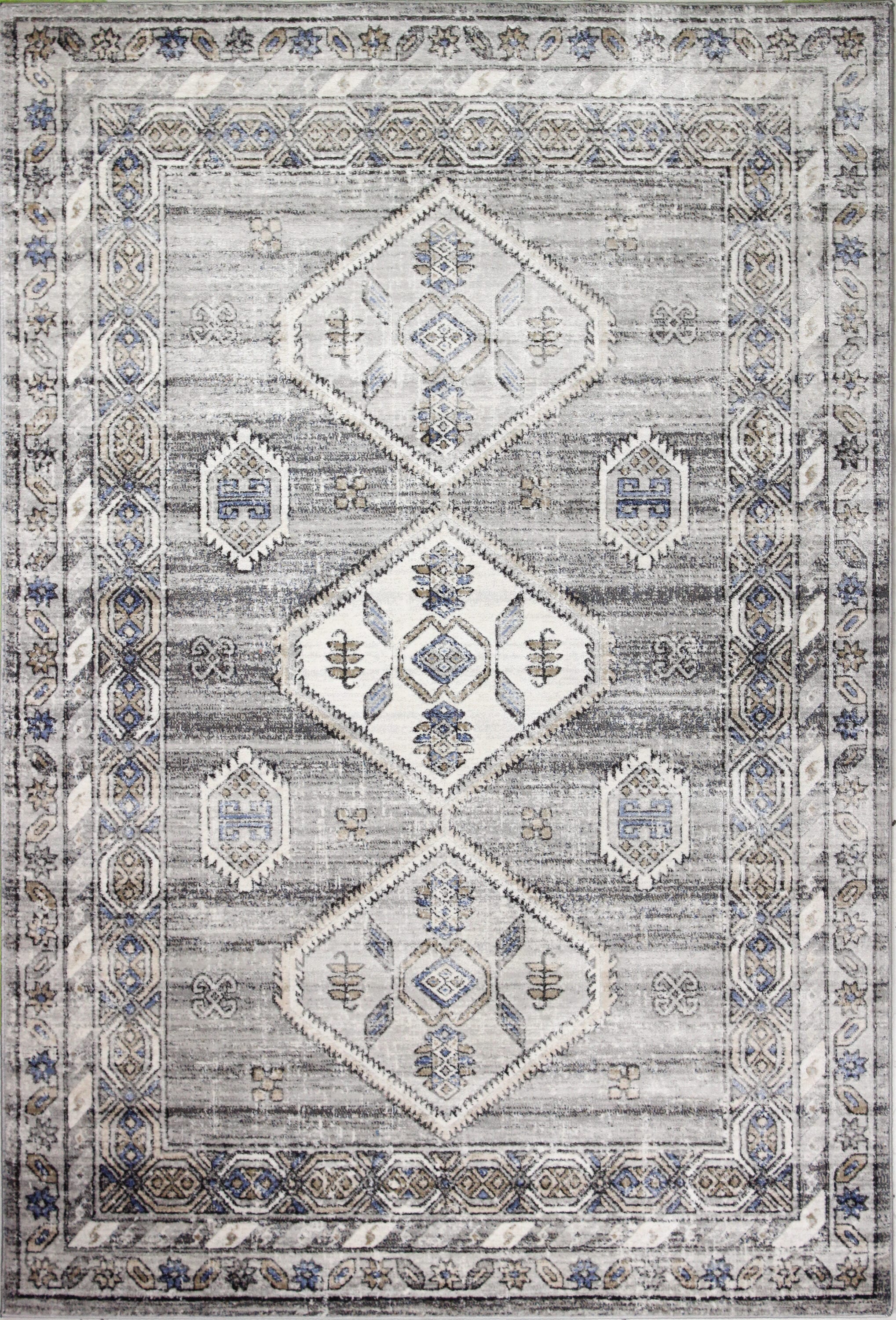 Bashian 649652285948 5 X 8 (ft) Ash Indoor Geometric Southwestern Area Rug