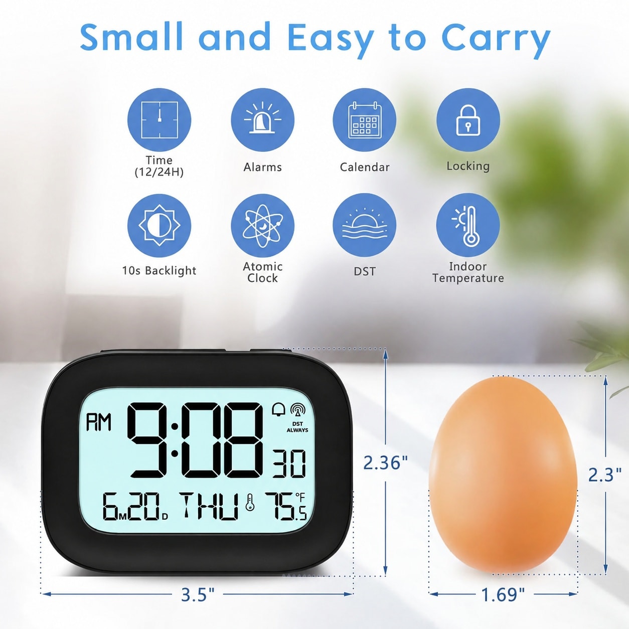 Phewnyzo LPW0814W004 Indoor-Outdoor-Clocks - View #3