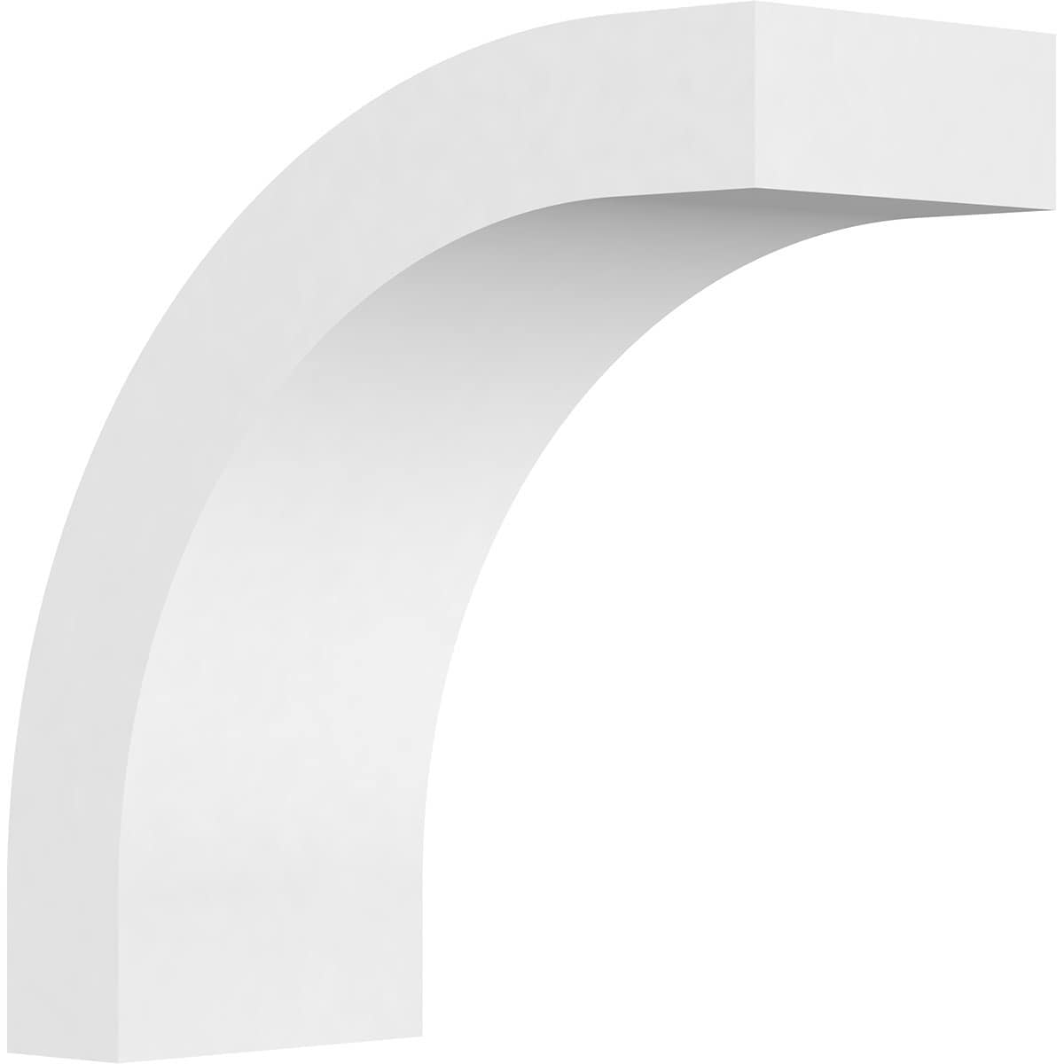 Ekena Millwork BRCP03X08X08HTG 3-in x 8-in x 8-in Unfinished PVC Standard Heritage Knee Brace