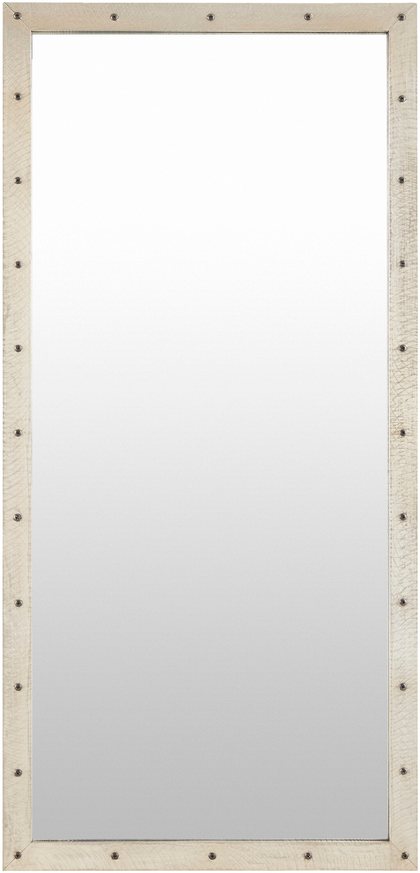 Livabliss - Bronwyn 20-in W x 42-in H Rectangle Silver Gray Framed Full Length Wall Mirror