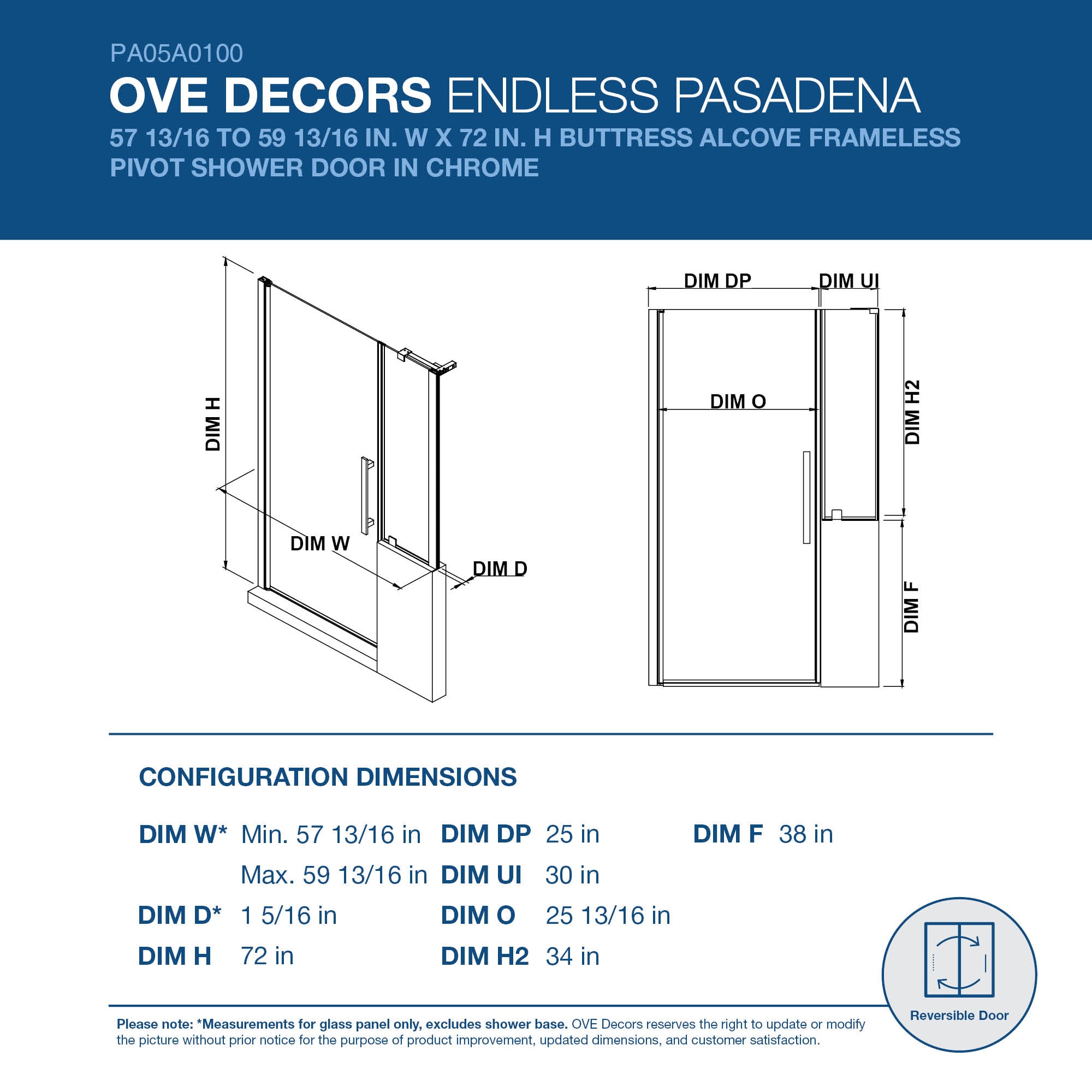 OVE Decors 828796051729 Shower-Doors - View #2