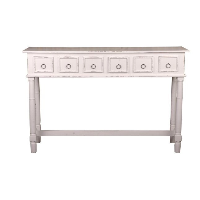 Sunset Trading Shabby Chic Cottage, White Apothecary Console Table Canada