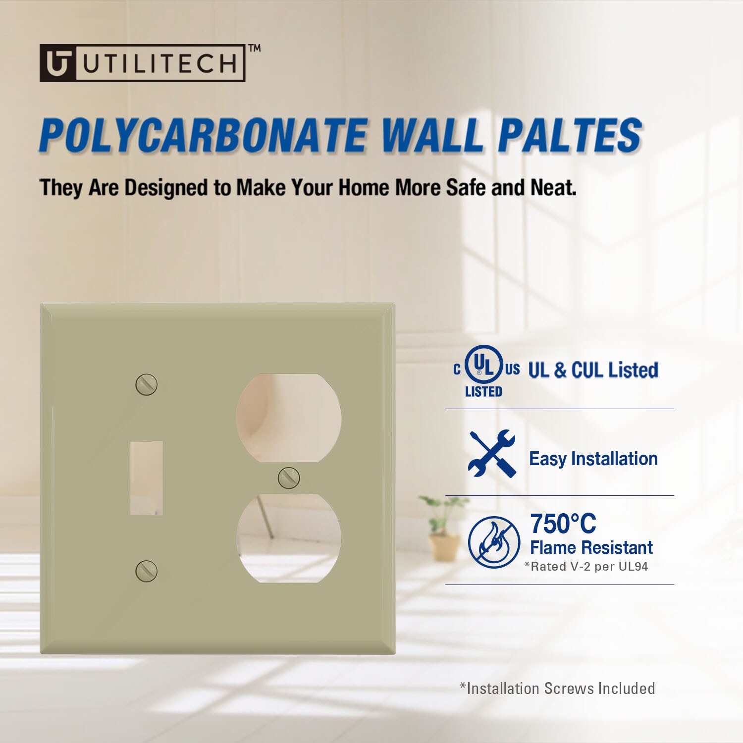 Utilitech 3061-IV10 Electrical-Wall-Plates - View #2