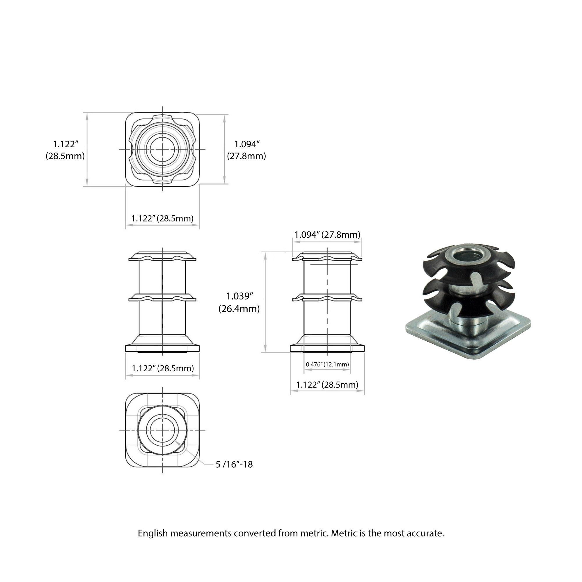 Outwater 3P1.14.00115 casters - View #3
