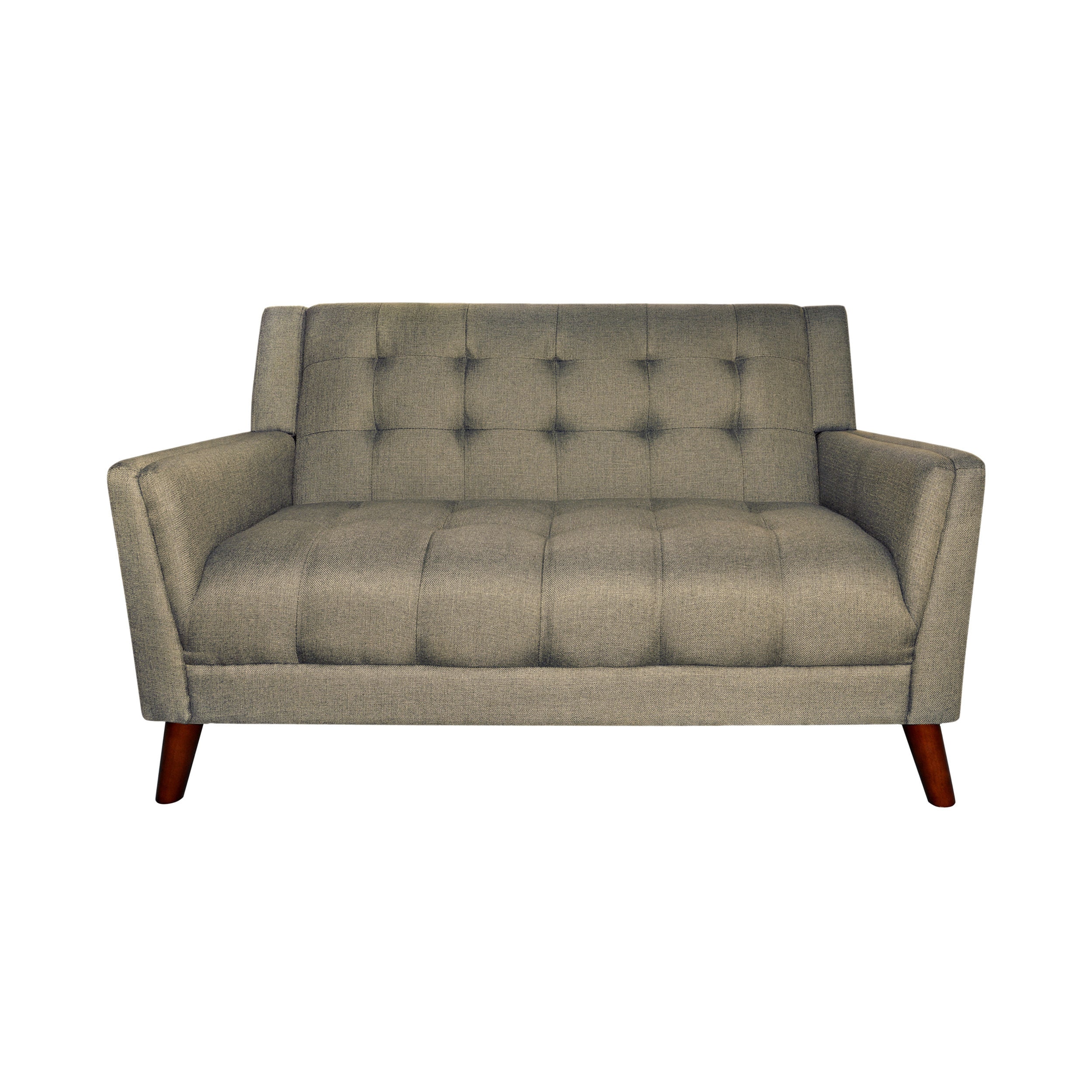 Best Selling Home Decor 305545 Candace 52.75-in Midcentury Mocha 2 -seater Loveseat
