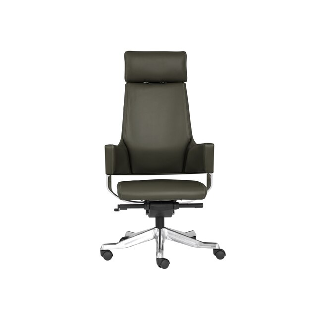 Swivel Leather Executive Chair, High Back Office Chair Dimensions