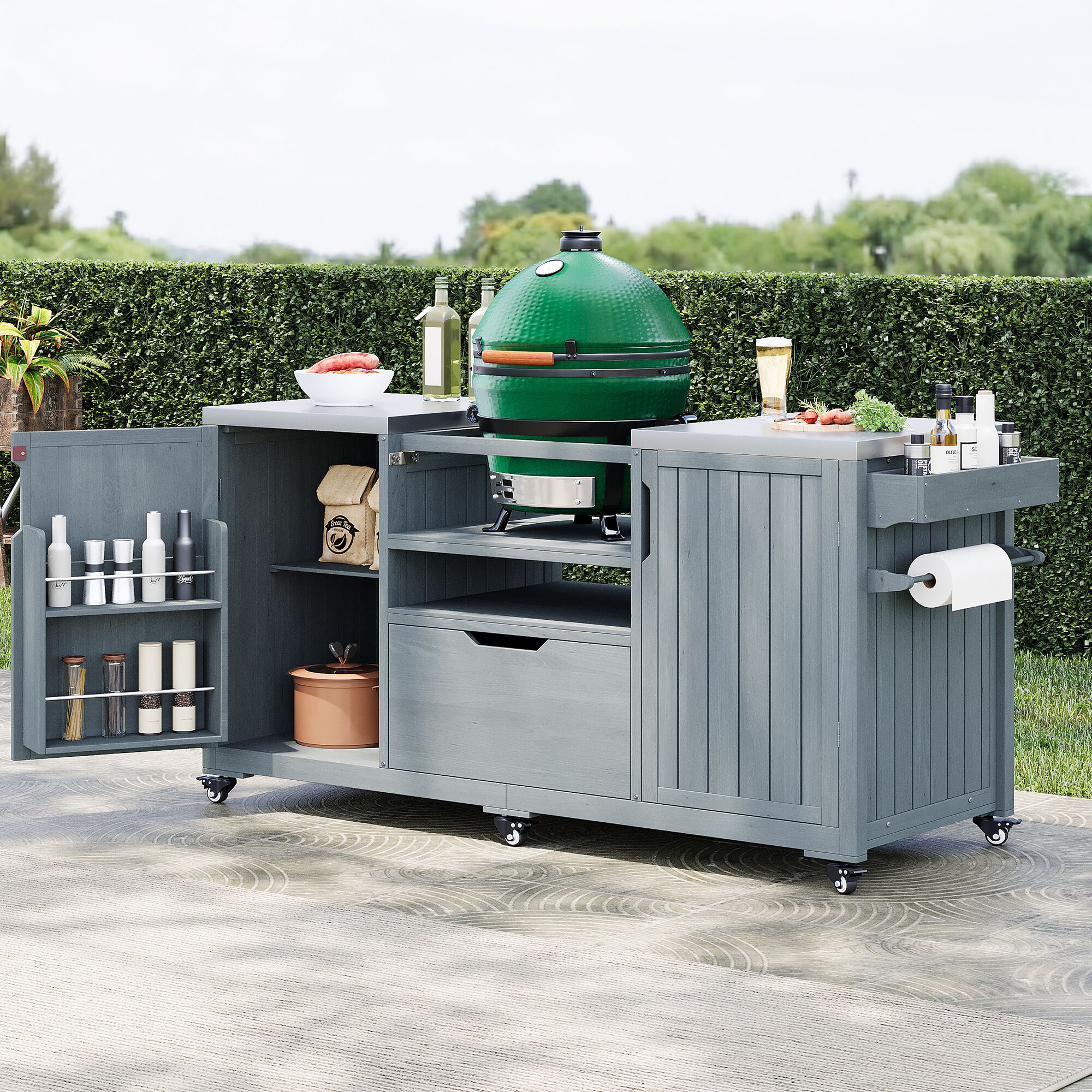 Siavonce XH250629G Grill-Carts-Grill-Stands - View #8