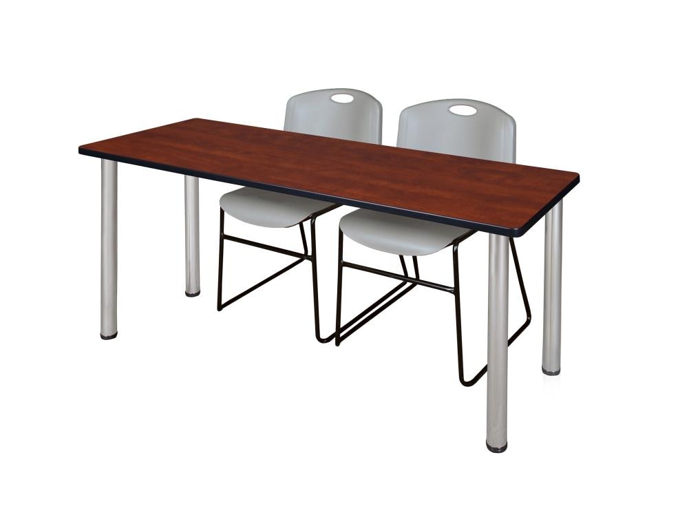 Regency MT6024CHBPCM44GY Training Red 4-Person Training Table (60-in W x 29-in H)