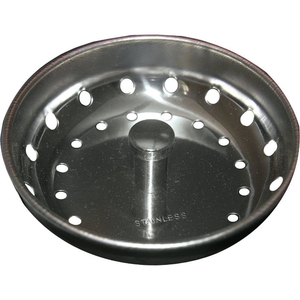 LASCO  03-1305 Chrome Plated Four-Prong Replacement Sink Strainer Basket