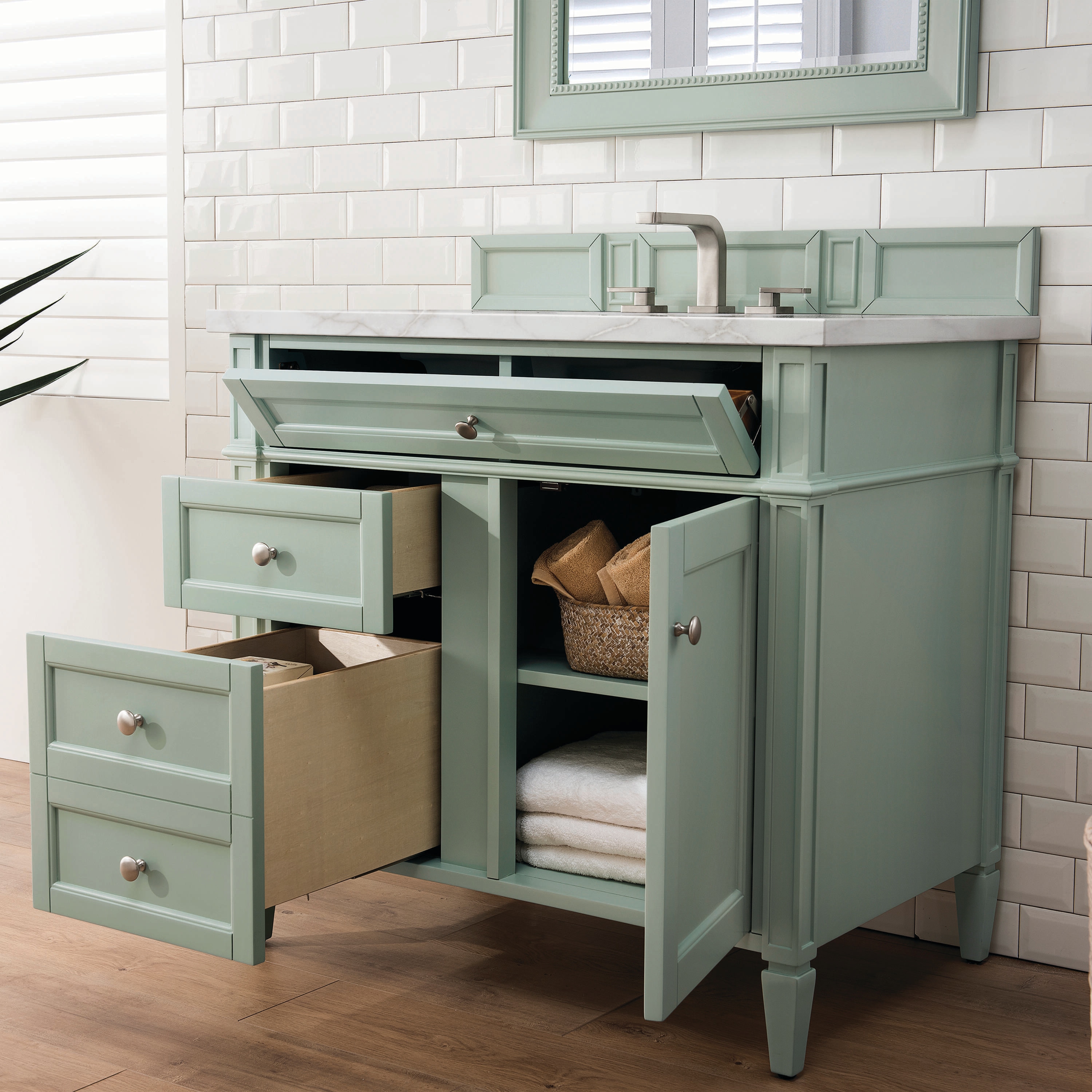 James Martin Vanities 650-V36-SGR-3VSL Bath-Vanity-Combo - View #3