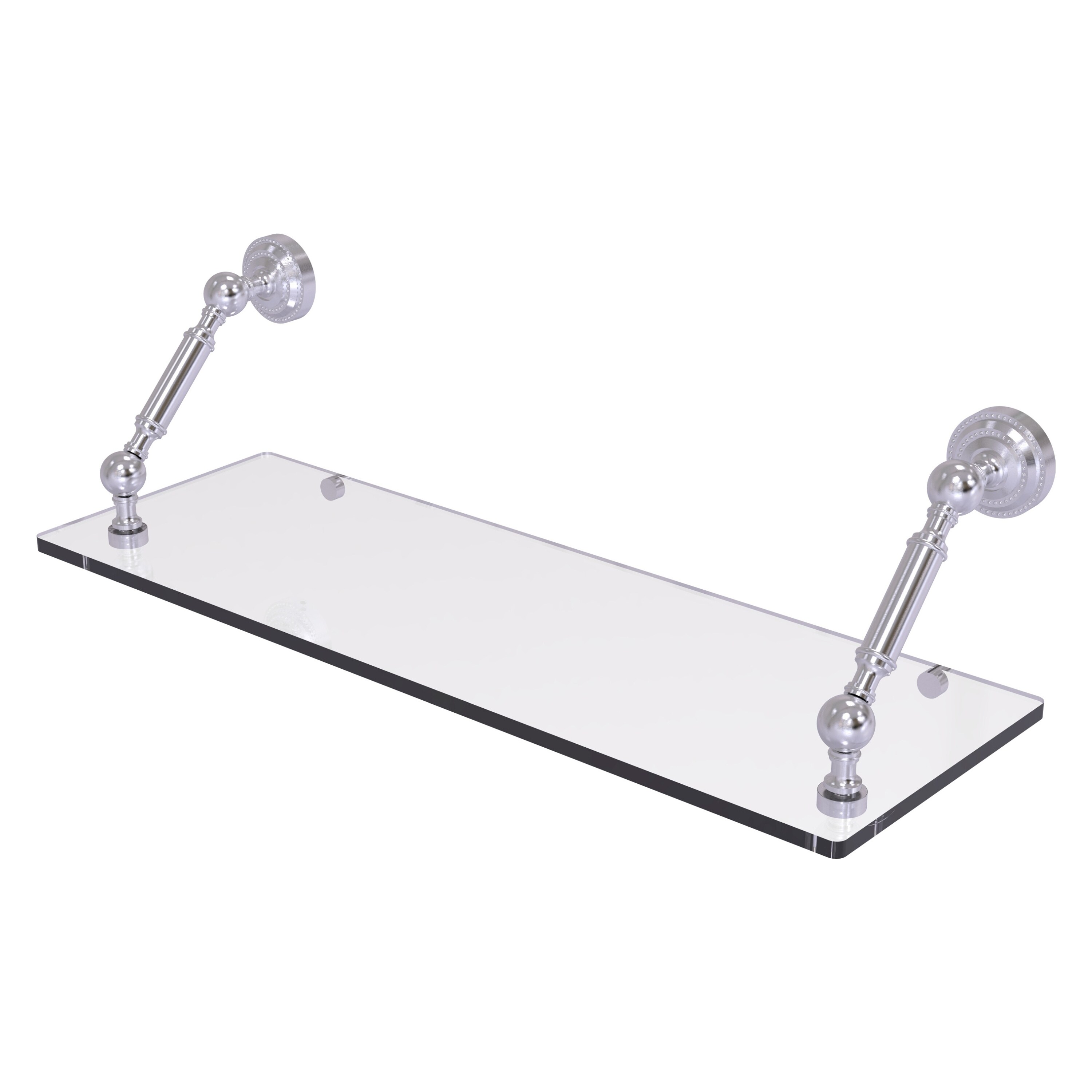 Allied Brass DT-1-24-SCH Dottingham Satin Chrome Wall mount Bathroom Shelf ( 24-in x 7.3-in x 8-in )