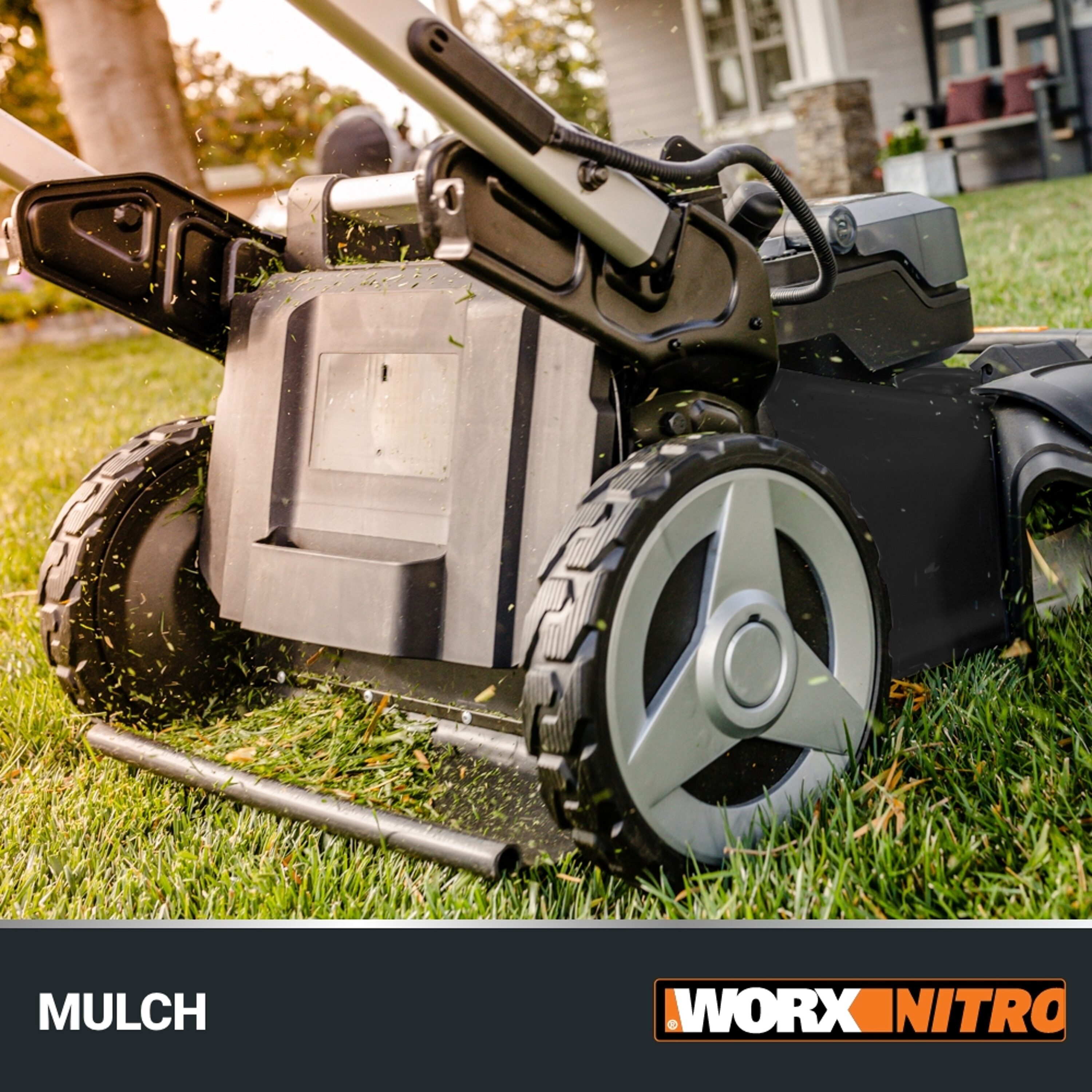 WORX NITRO POWER SHARE 40 volt 21 in Cordless Self propelled 5 Ah