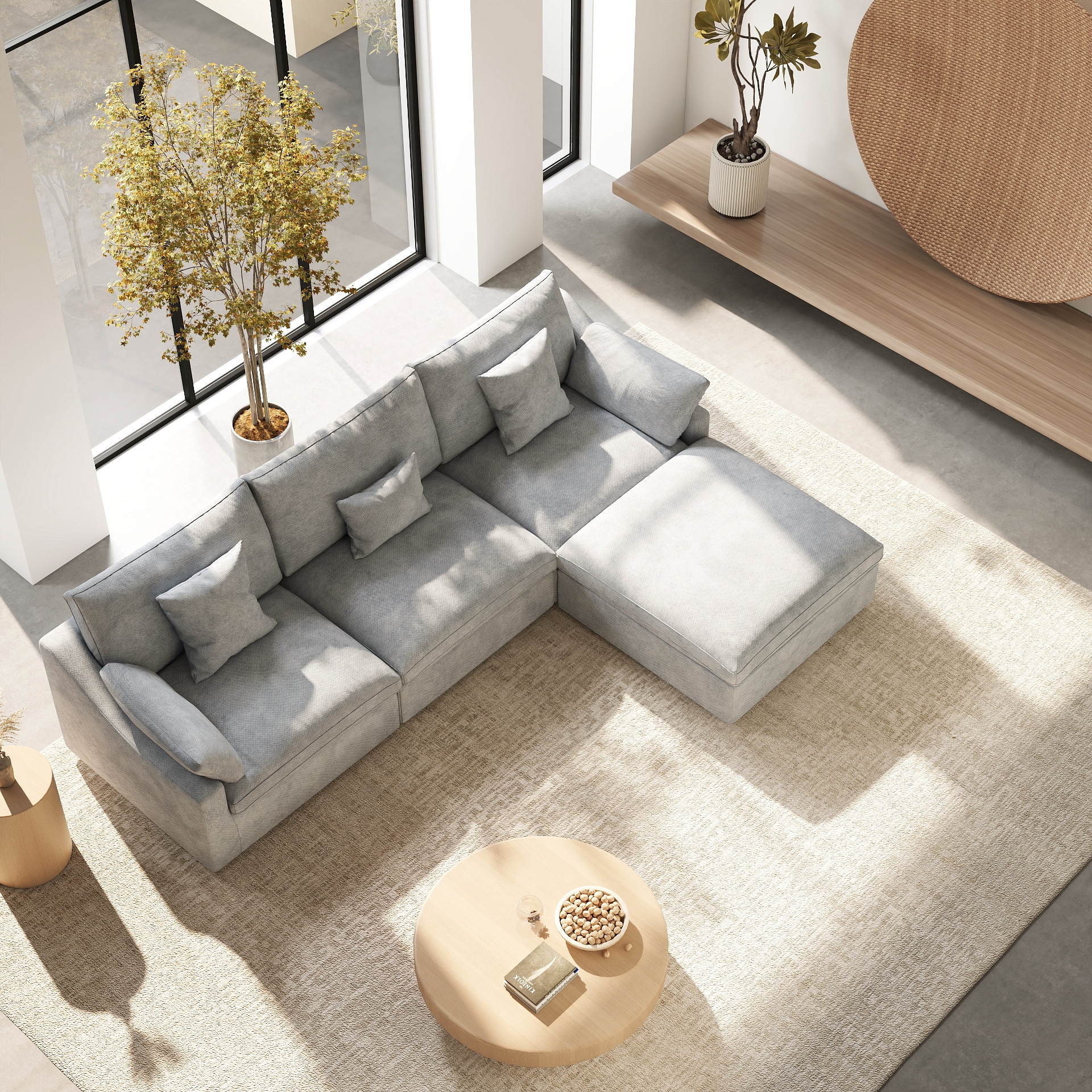 BuotiqHom DH-S3+1-140LG Sofas-Loveseats - View #3