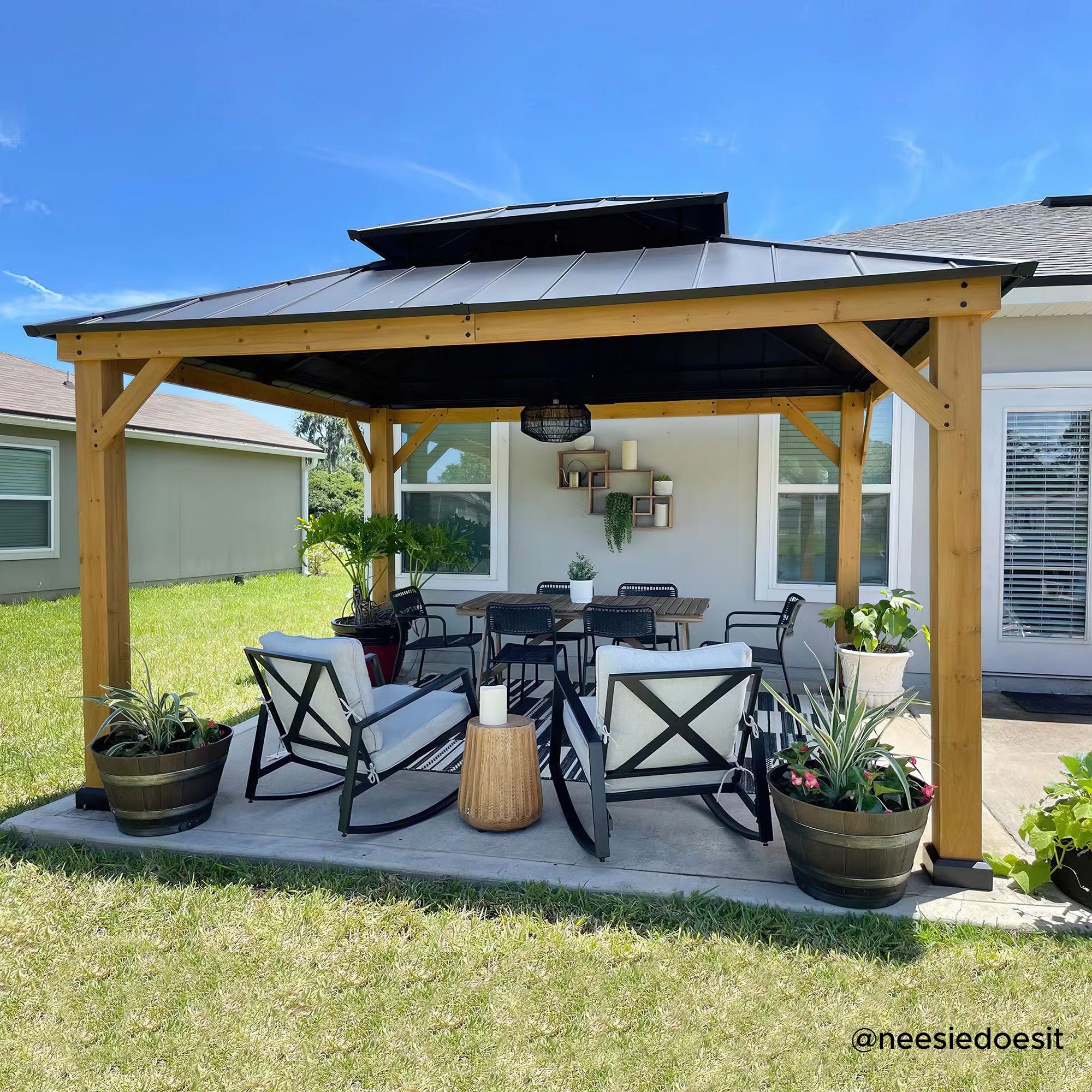 Sunjoy A102007500 Wood-Resin-Gazebos - View #11