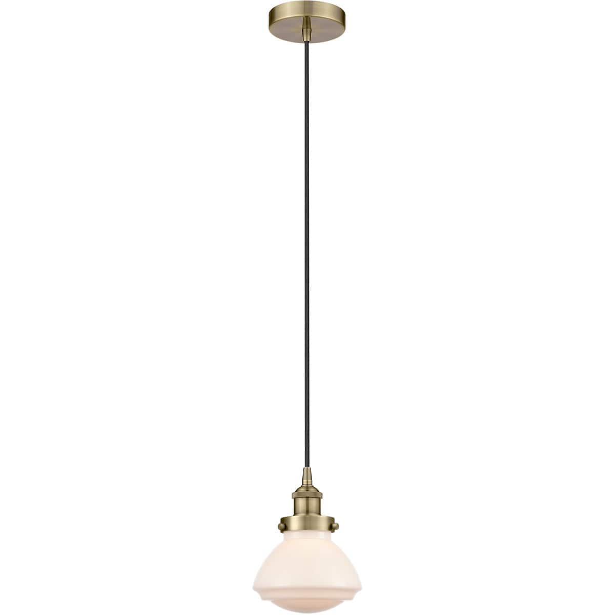 Innovations Lighting -  616-1PH-AB-G321 Edison Olean Mini Pendant Antique Brass