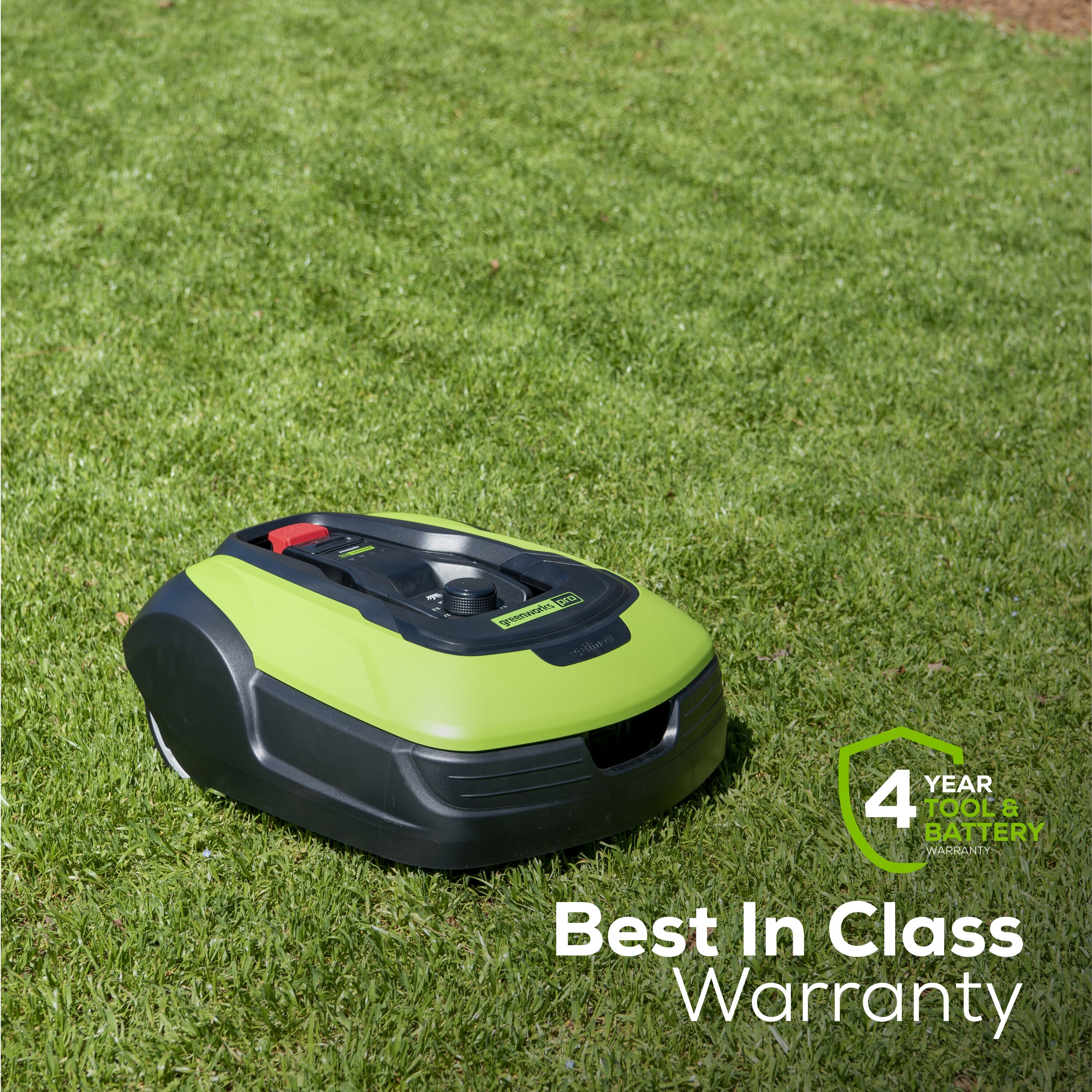 Greenworks Robotic Lawn Mower (1/4 Acre To 1/2 Acre) in the Robotic ...