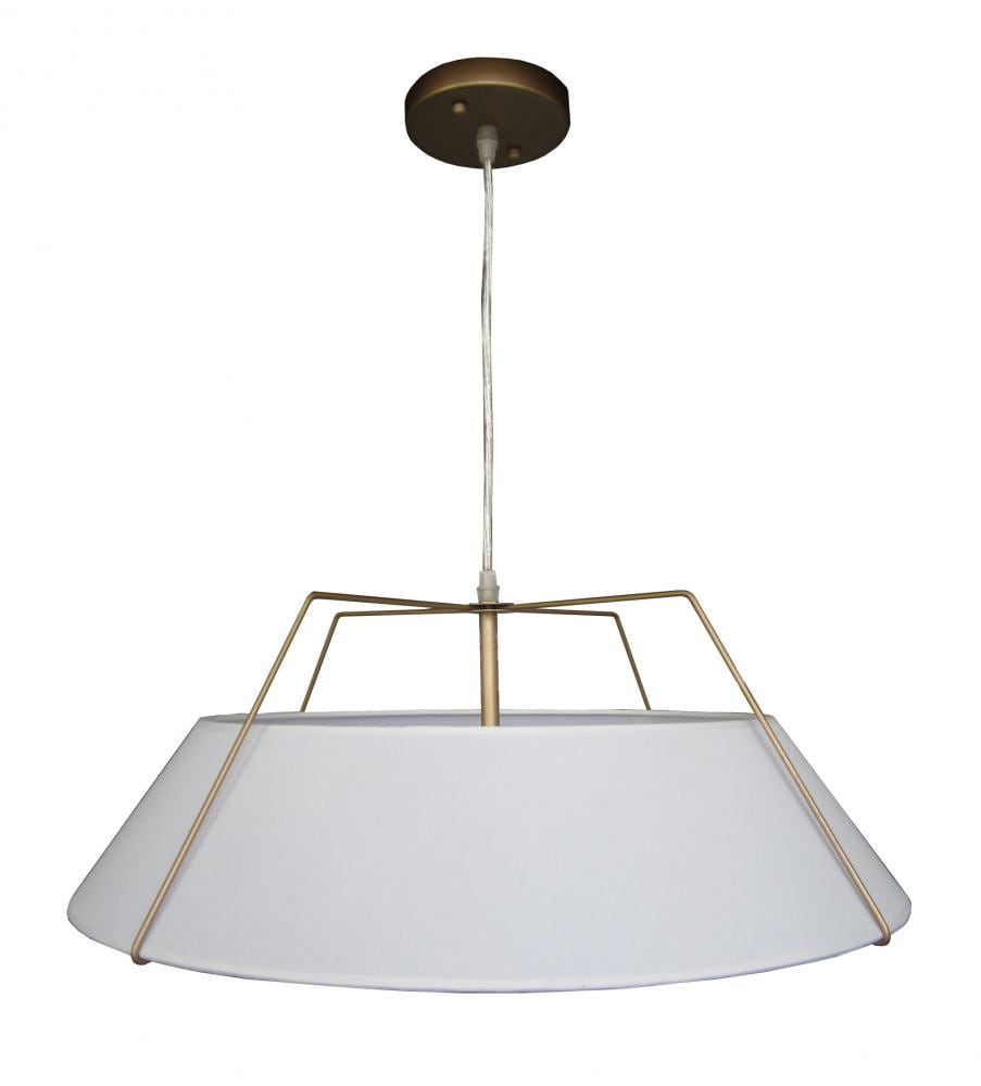 Whitfield Lighting SH2019-22FWGL Talina 3 -Light Gold Industrial Drum Medium Hanging Pendant light