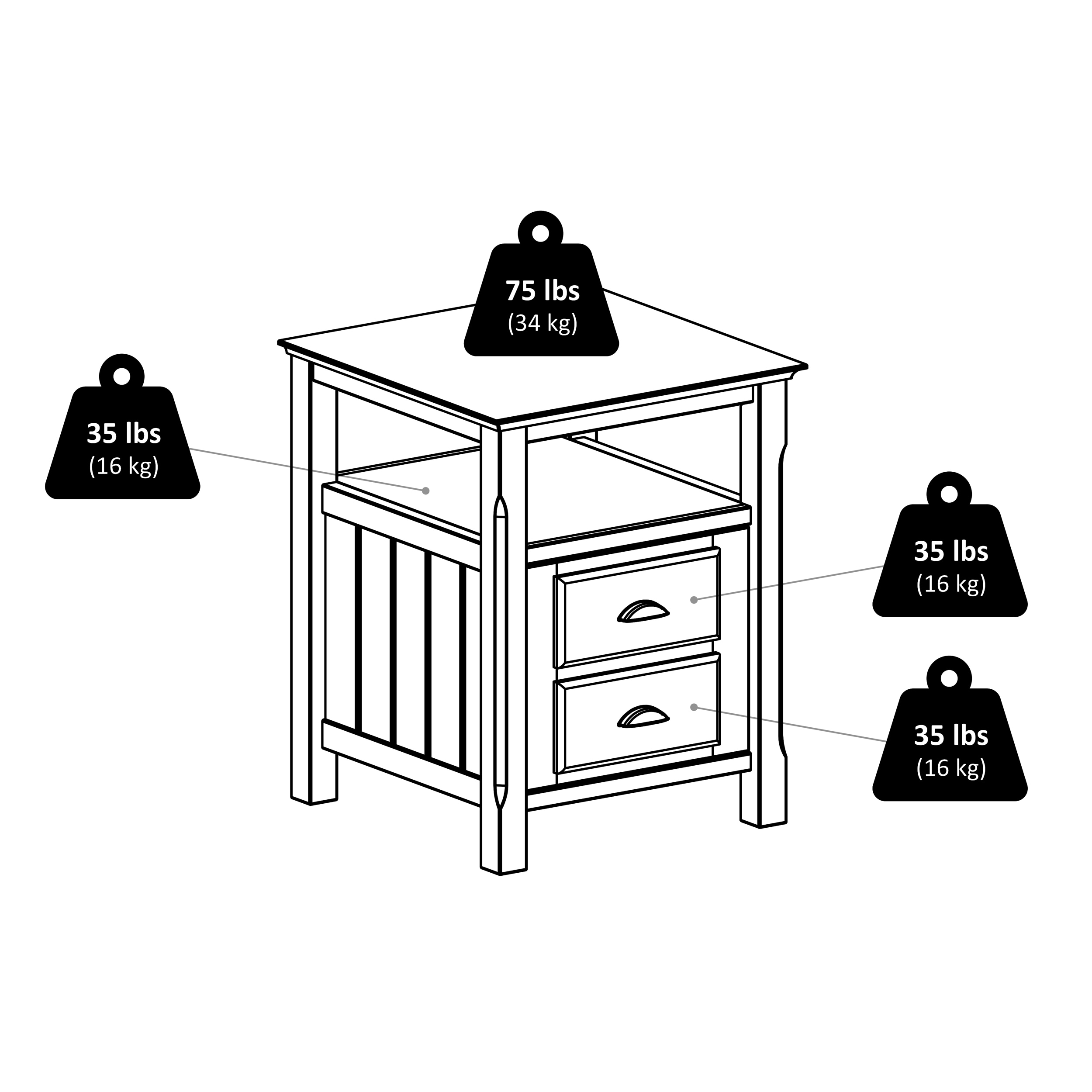 Winsome Wood 20920 nightstands - View #9