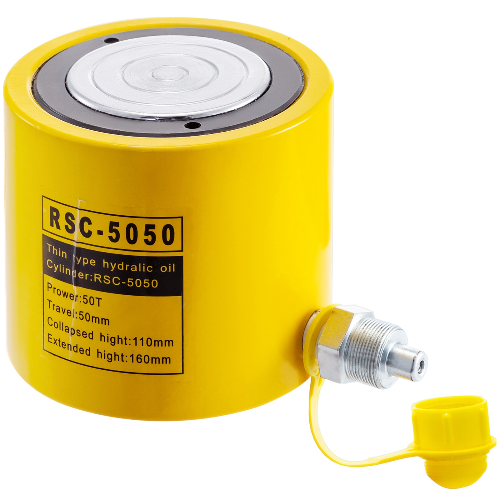 SVOPES SVOPESQJD50T504512V0 Yellow 50-Ton Metal Hydraulic Jack kit