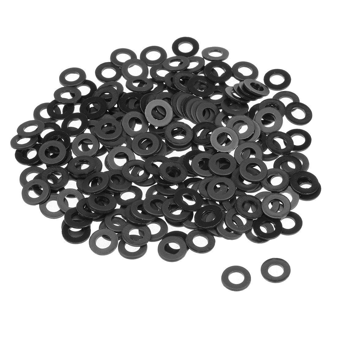 Unique Bargains - Nylon Flat Washers 10mm OD 5mm ID 1mm Thickness for Faucet Pipe Water Hose 200pcs