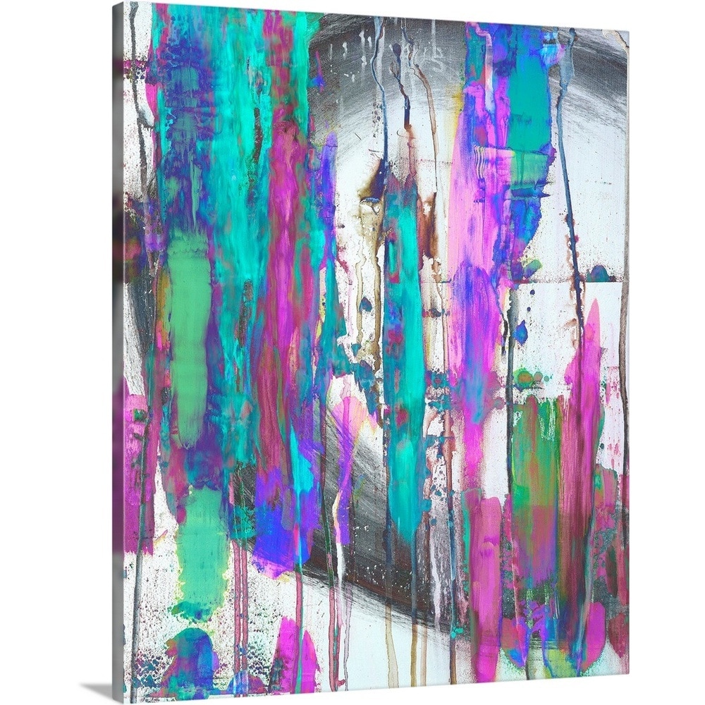GreatBigCanvas Cosmic Frequency LV Raygun 36-in H x 24-in W Abstract Print on Canvas | 2545341-24-24X36