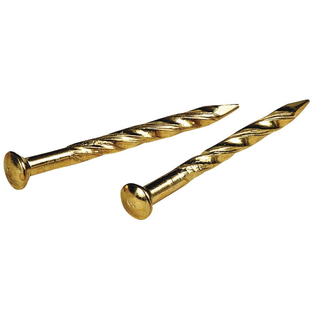 Hillman  Group 7/8 Brass Trim Nails - Pack of 1 for Hardwood Molding