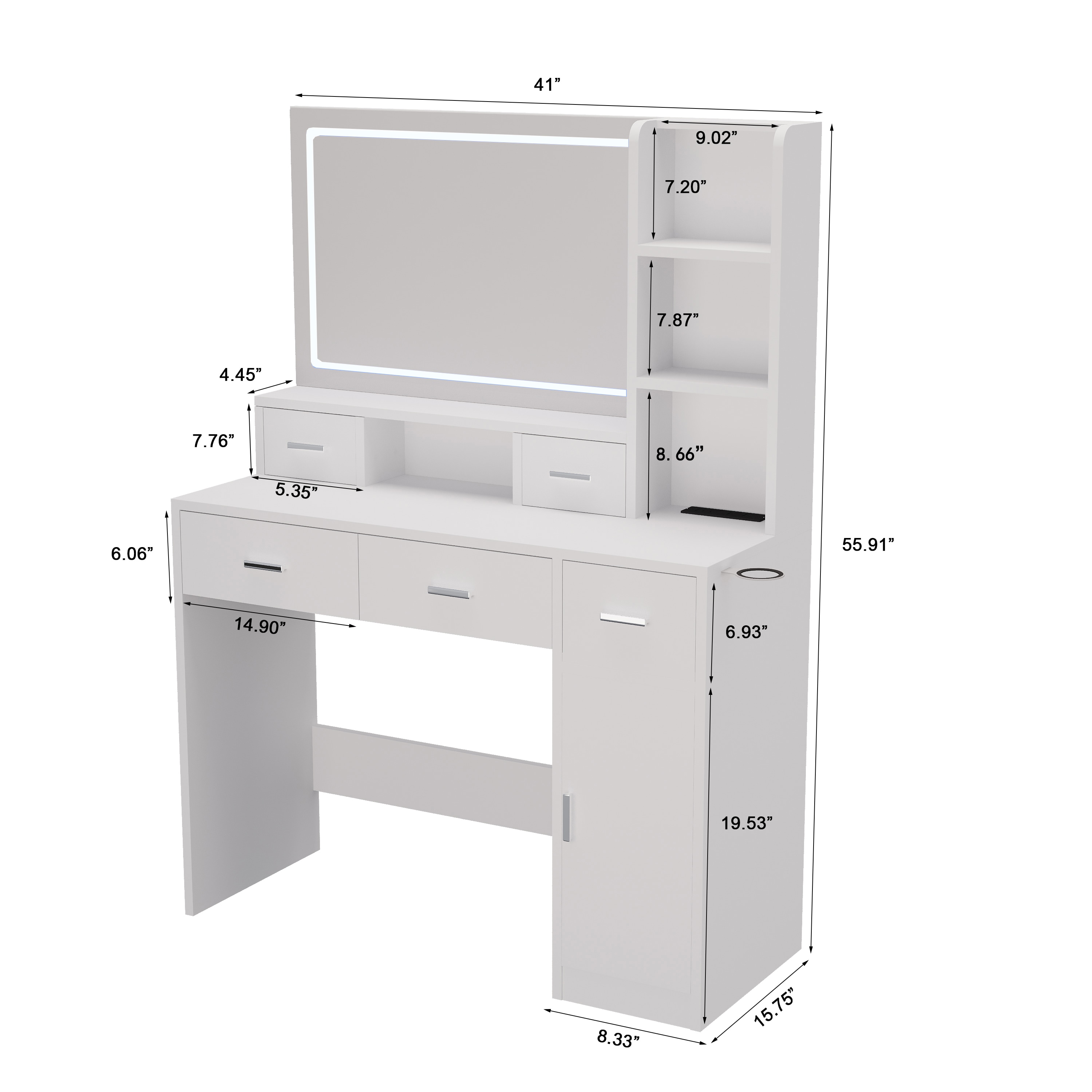 Siavonce XH51557 Bedroom-Vanities - View #2