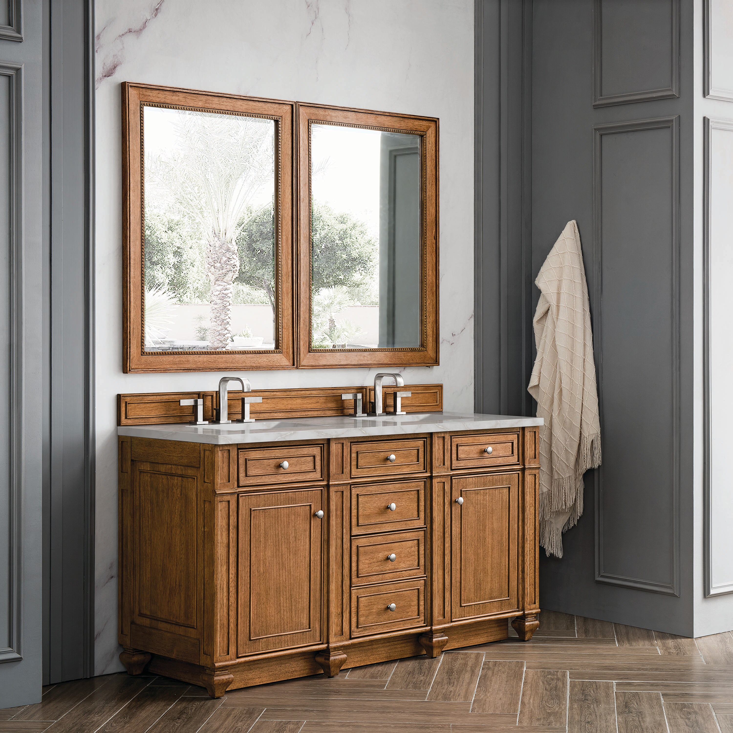 James Martin Vanities 157-V60D-SBR-3VSL Bath-Vanity-Combo - View #3