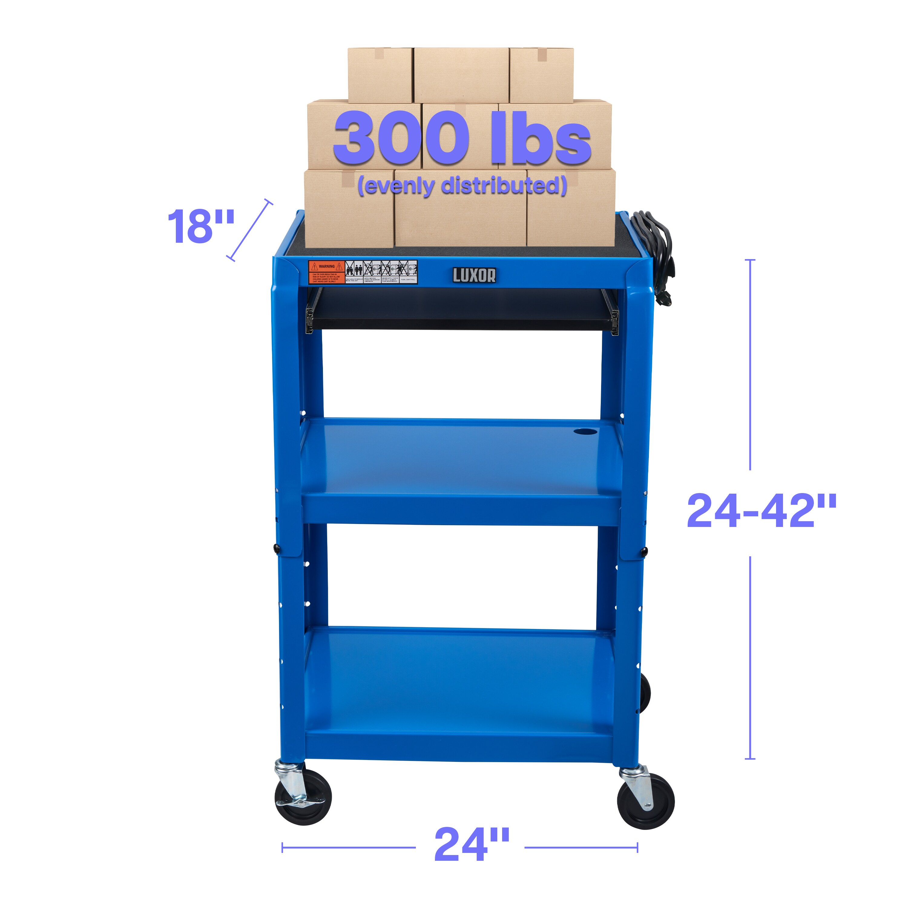 Luxor UCMT1KB-RB Utility-Carts - View #8