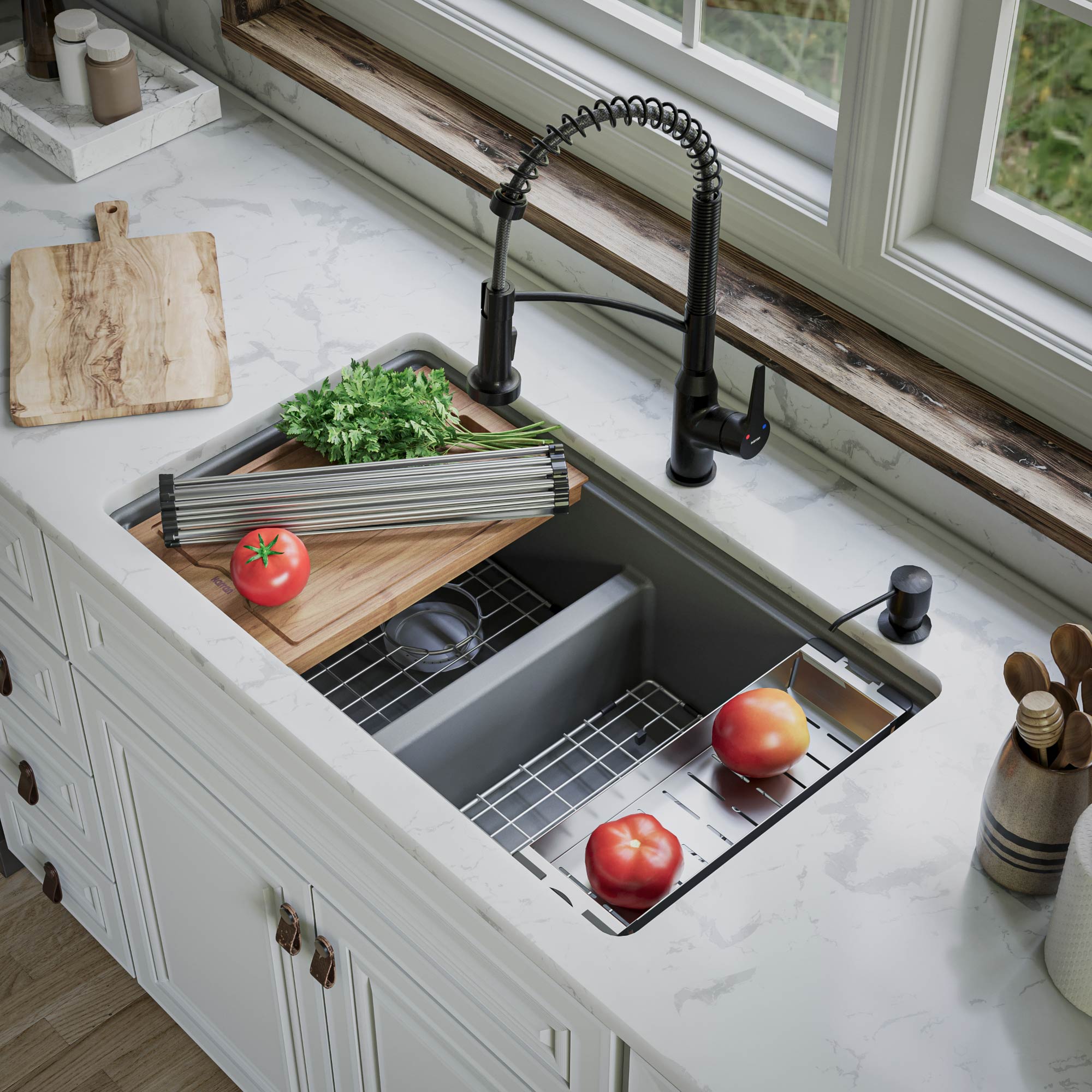 Karran QUWS-880-GR Kitchen-Sinks - View #9