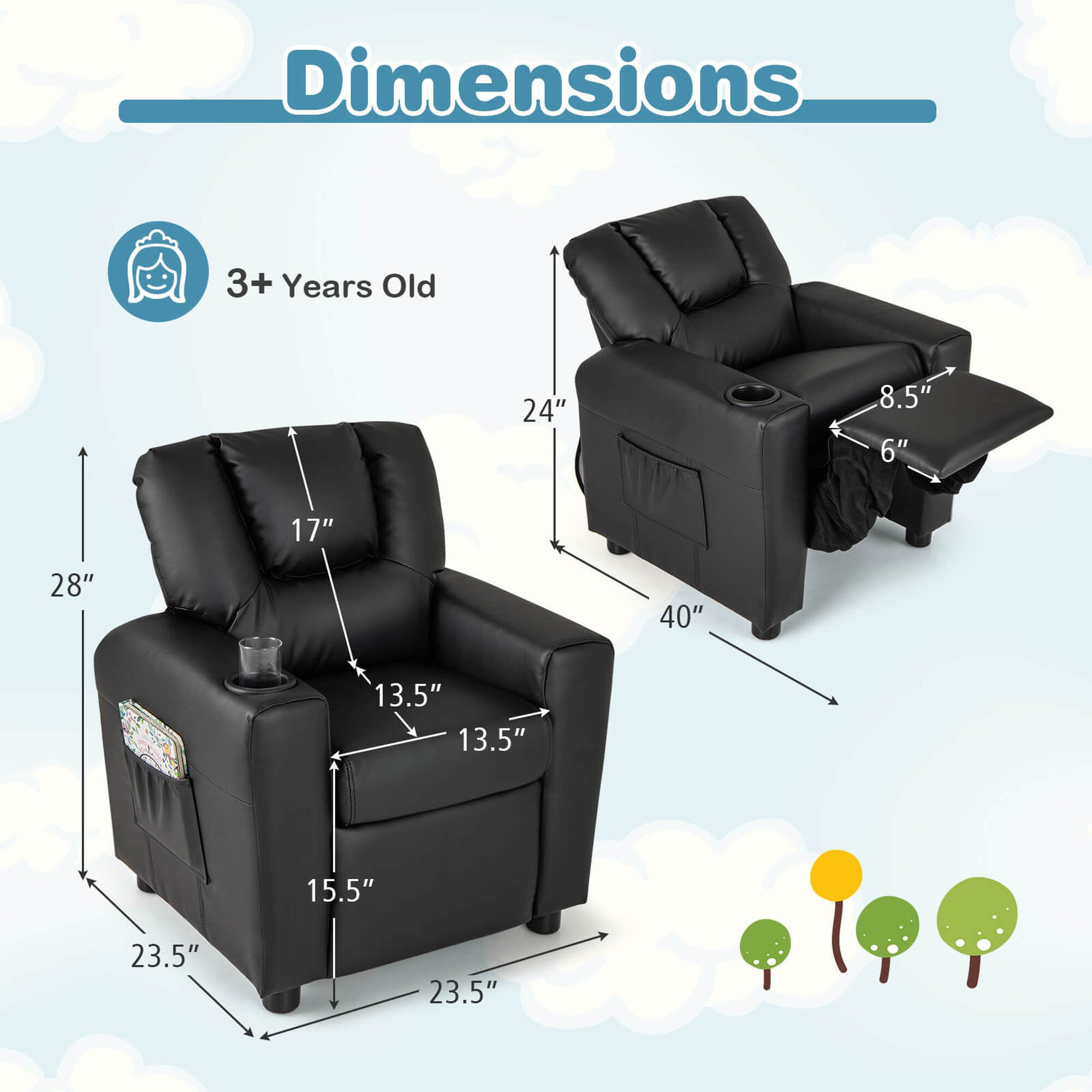 Costway HCST04936 Kids-Chairs - View #2