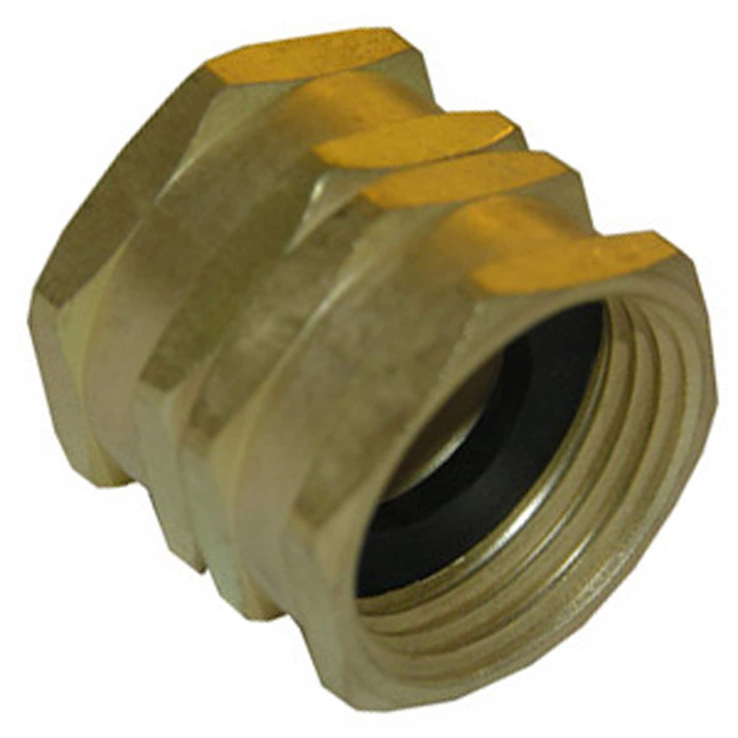 LASCO - 15-1707 Brass Adapter 3/4-Inch Male Garden Hose x 3/4-Inch Male Pipe x 1/2-Inch Female Pipe