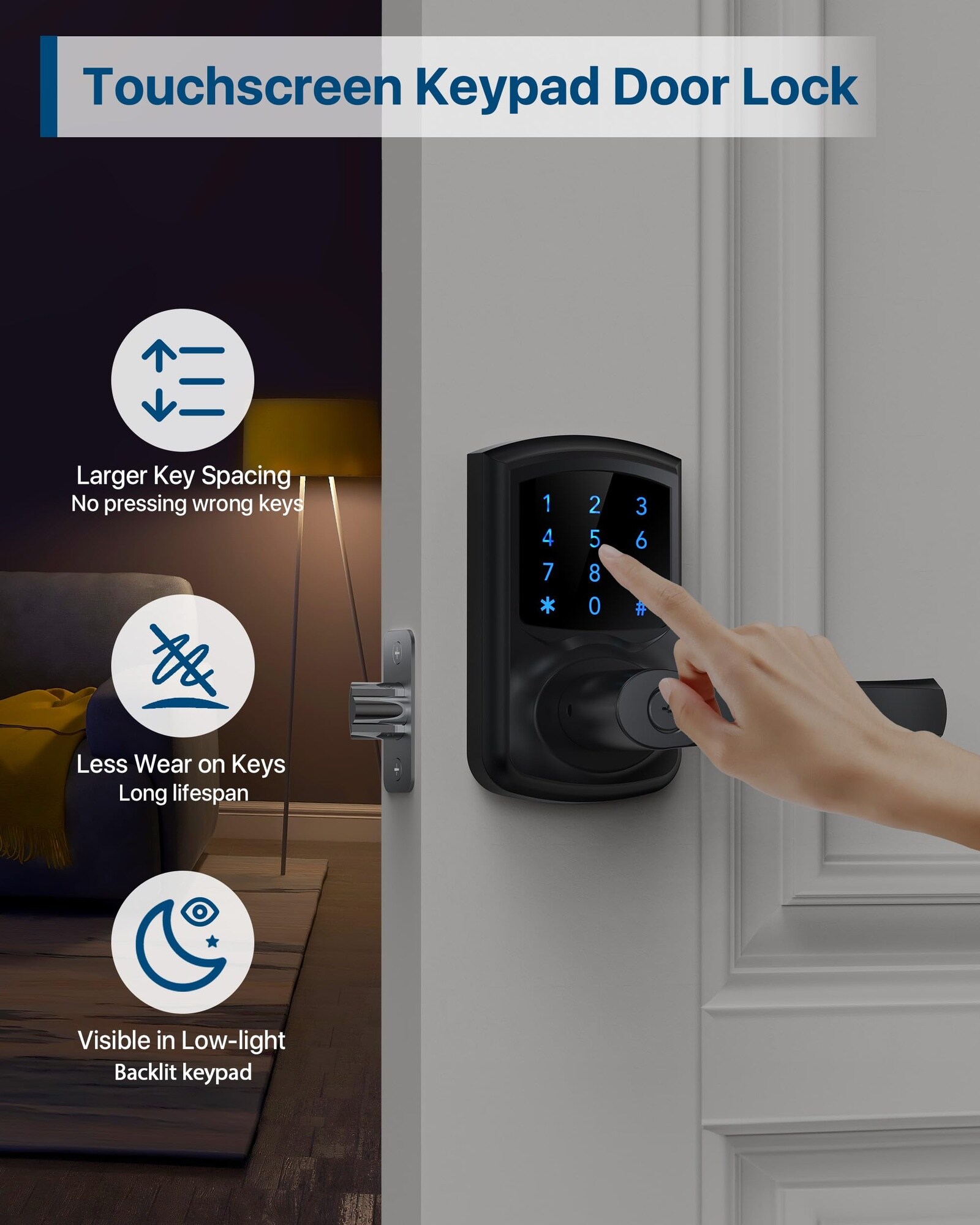 Phyfalip LPF0717P080 Electronic-Door-Locks - View #3