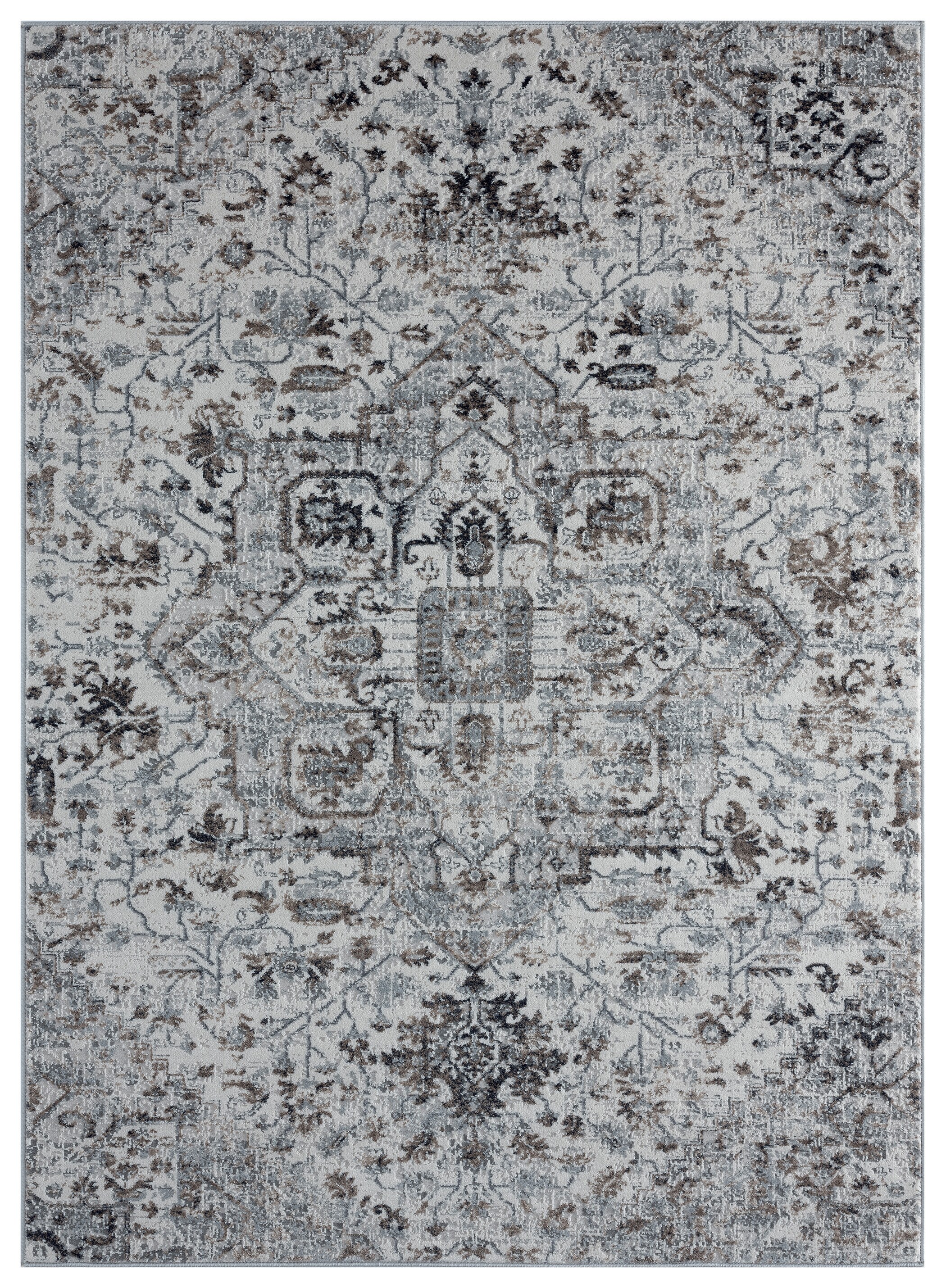 United Weavers Of America 4535 10491 1013 Eternity 10 x 13 (ft) Polypropylene Wheat Rectangular Indoor Medallion Area rug