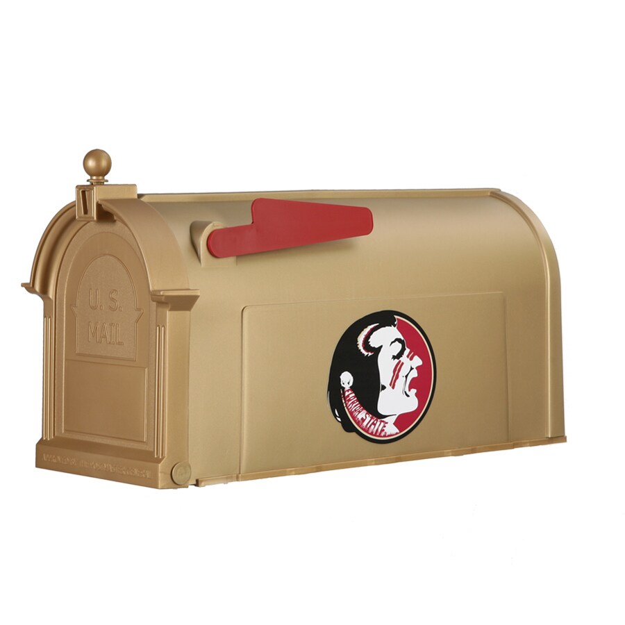 Postal Pro PPCM0FSU Post Mount Gold Plastic Mailbox