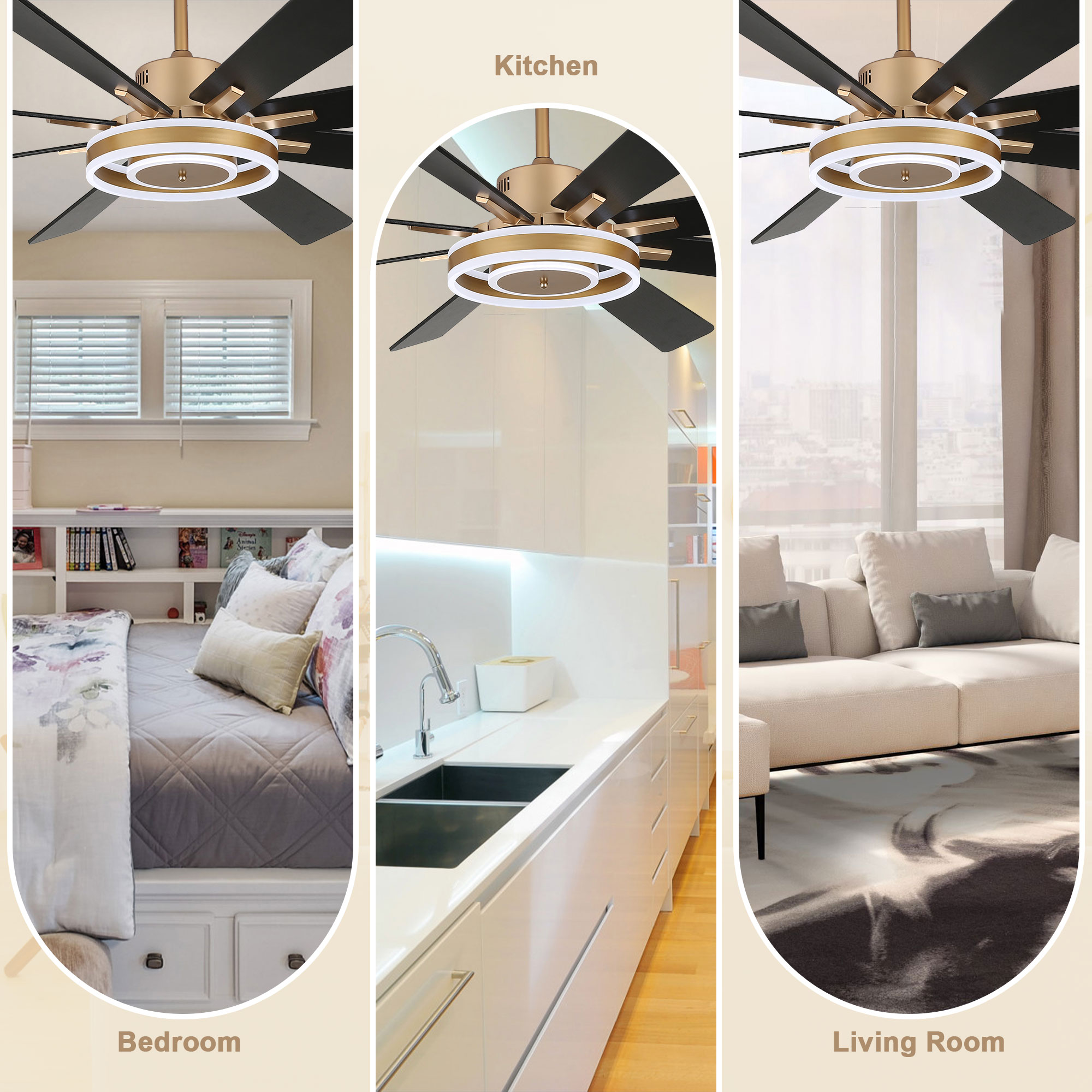 Bella Depot DCFSD7202-G Ceiling-Fans - View #5
