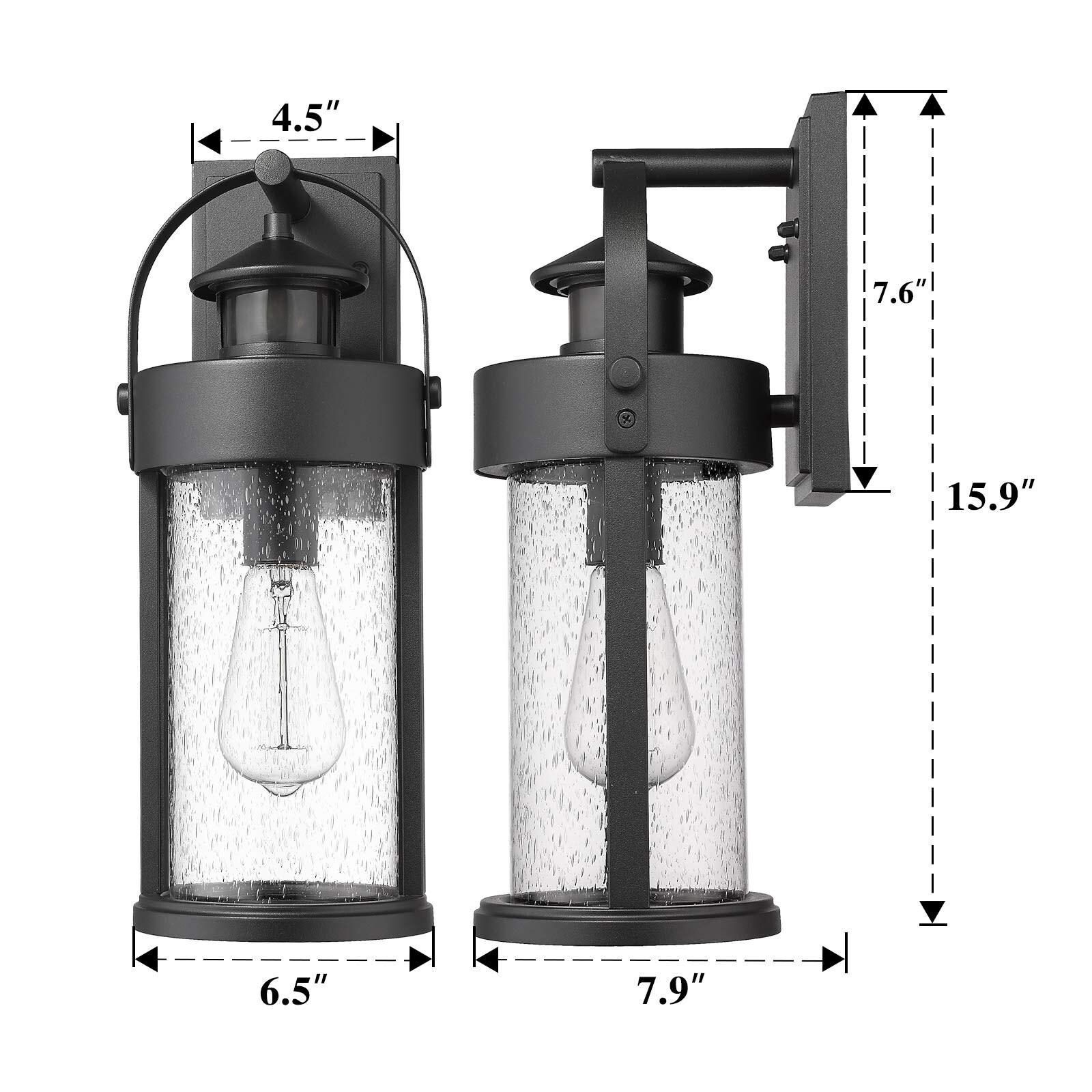 LTMATE LS0391-SE BK Outdoor-Wall-Lighting - View #3