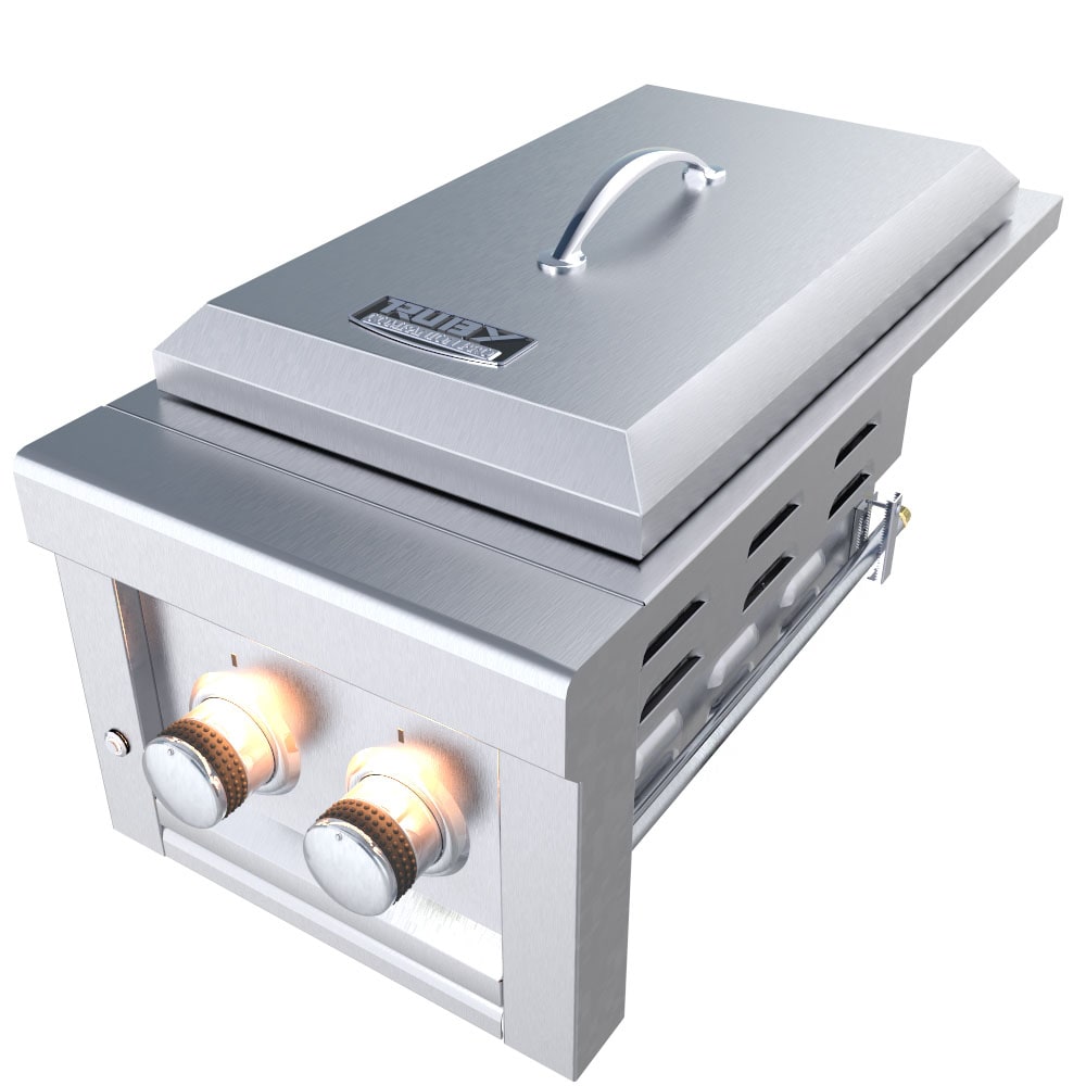 Sunstone Ruby 1-Burner Natural Gas Piezo Brass Outdoor Burner in