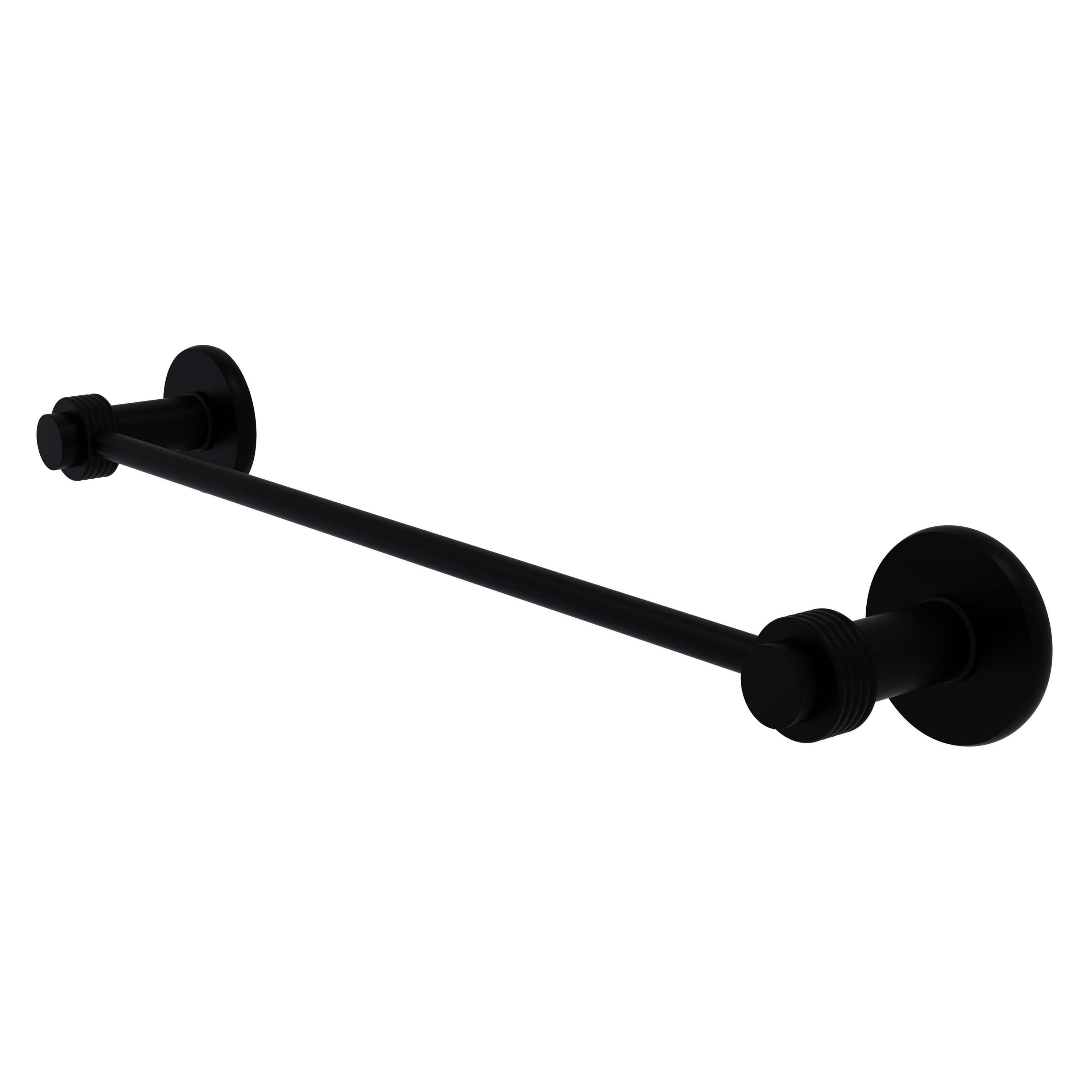 Allied Brass 931G/36-BKM Mercury 36-in Matte Black Wall mount Single Towel Bar
