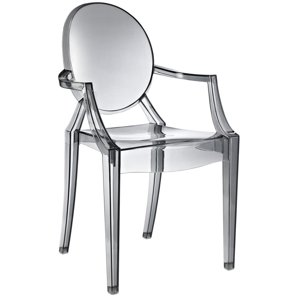 Modway EEI-121-SMK Casper Contemporary/Modern Dining Arm Chair (Plastic Frame)