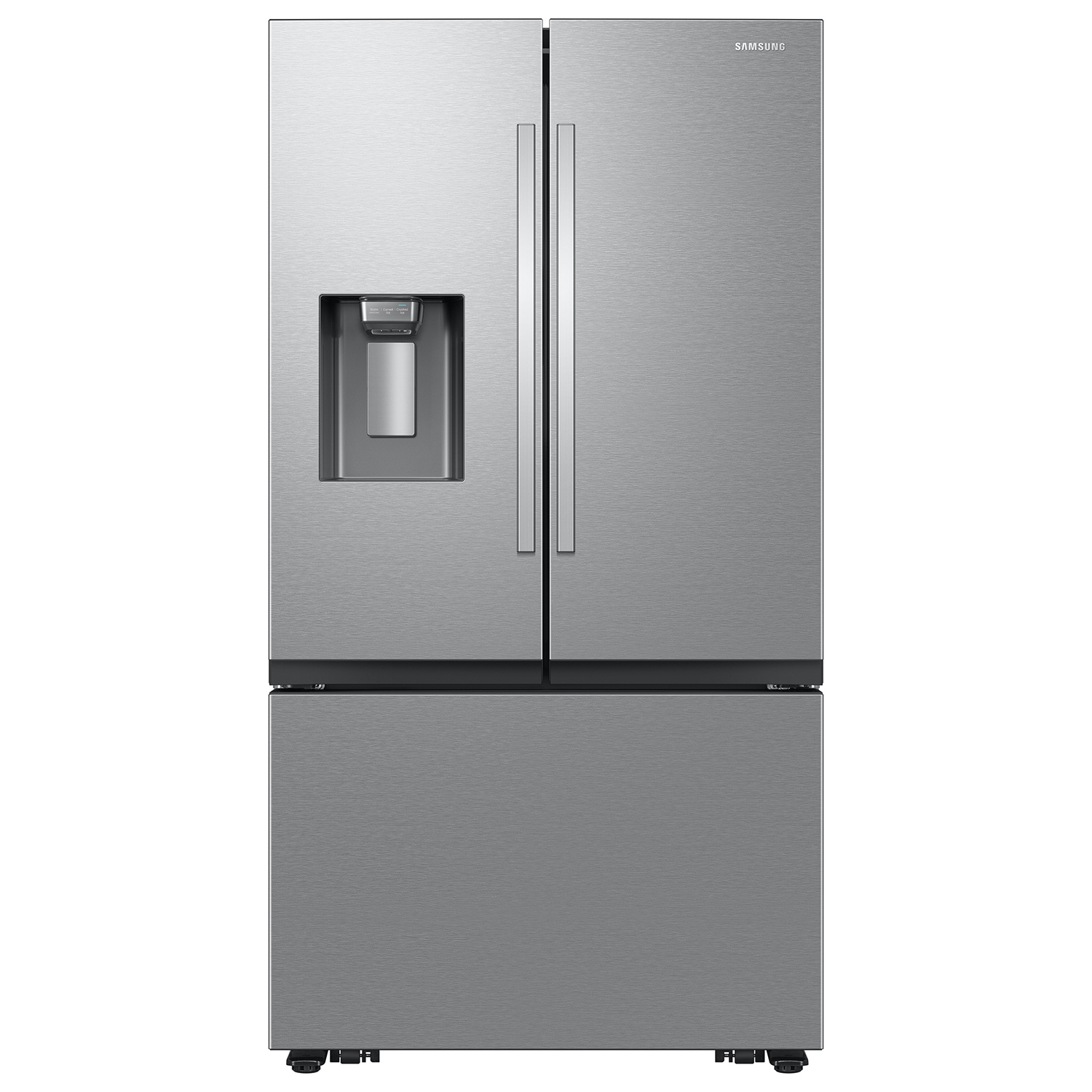 Samsung Bespoke AI Counter-Depth Mega Capacity 26-cu ft 36-in Wide with Ice Maker ( Fingerprint Resistant Stainless Steel ) ENERGY STAR Certified