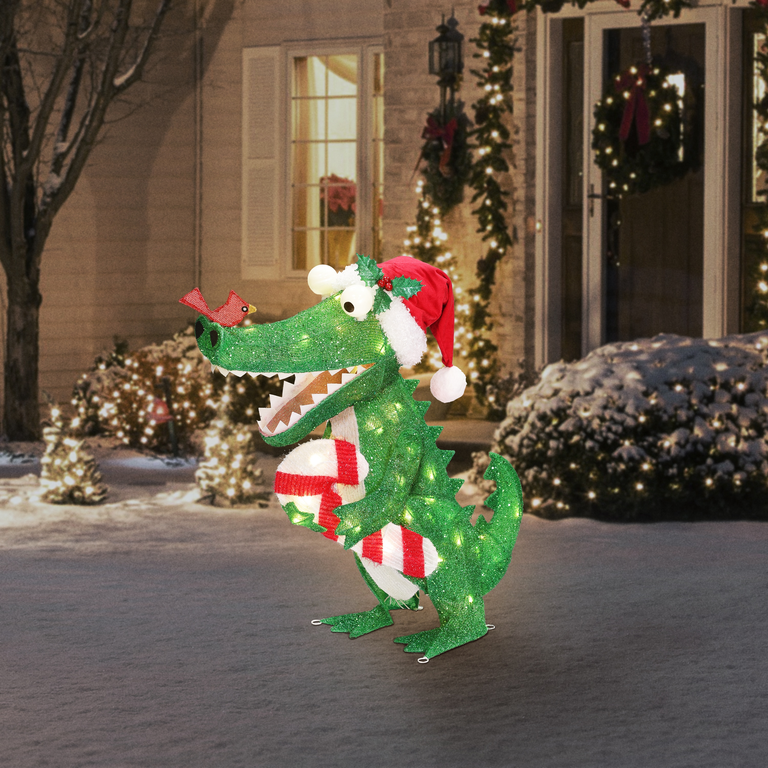 Alligator Outdoor Christmas Decorations: Bring a Unique Twist to Your Holiday Spirit