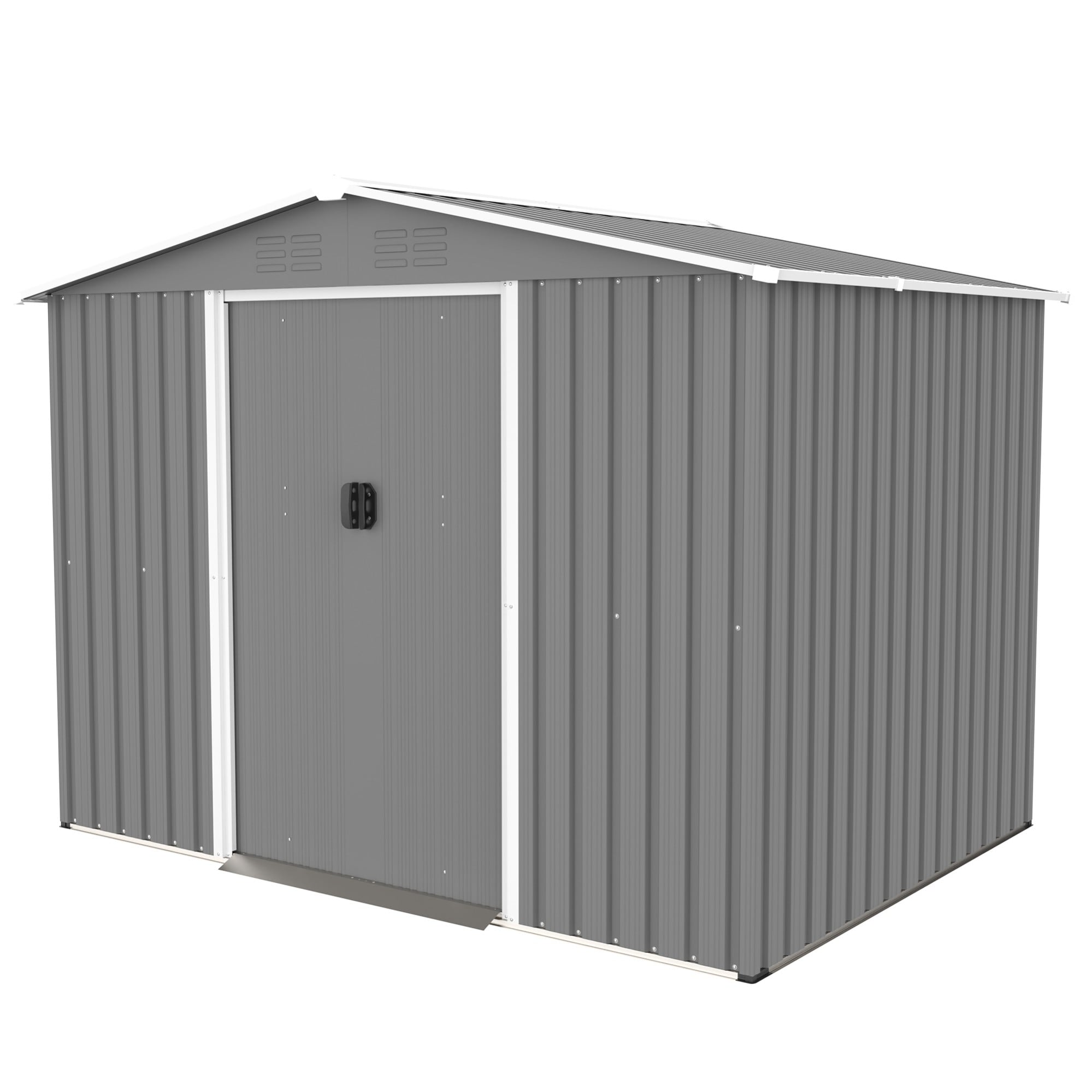 WELLFOR ORS1350S00006 Vinyl-coated steel Storage Shed