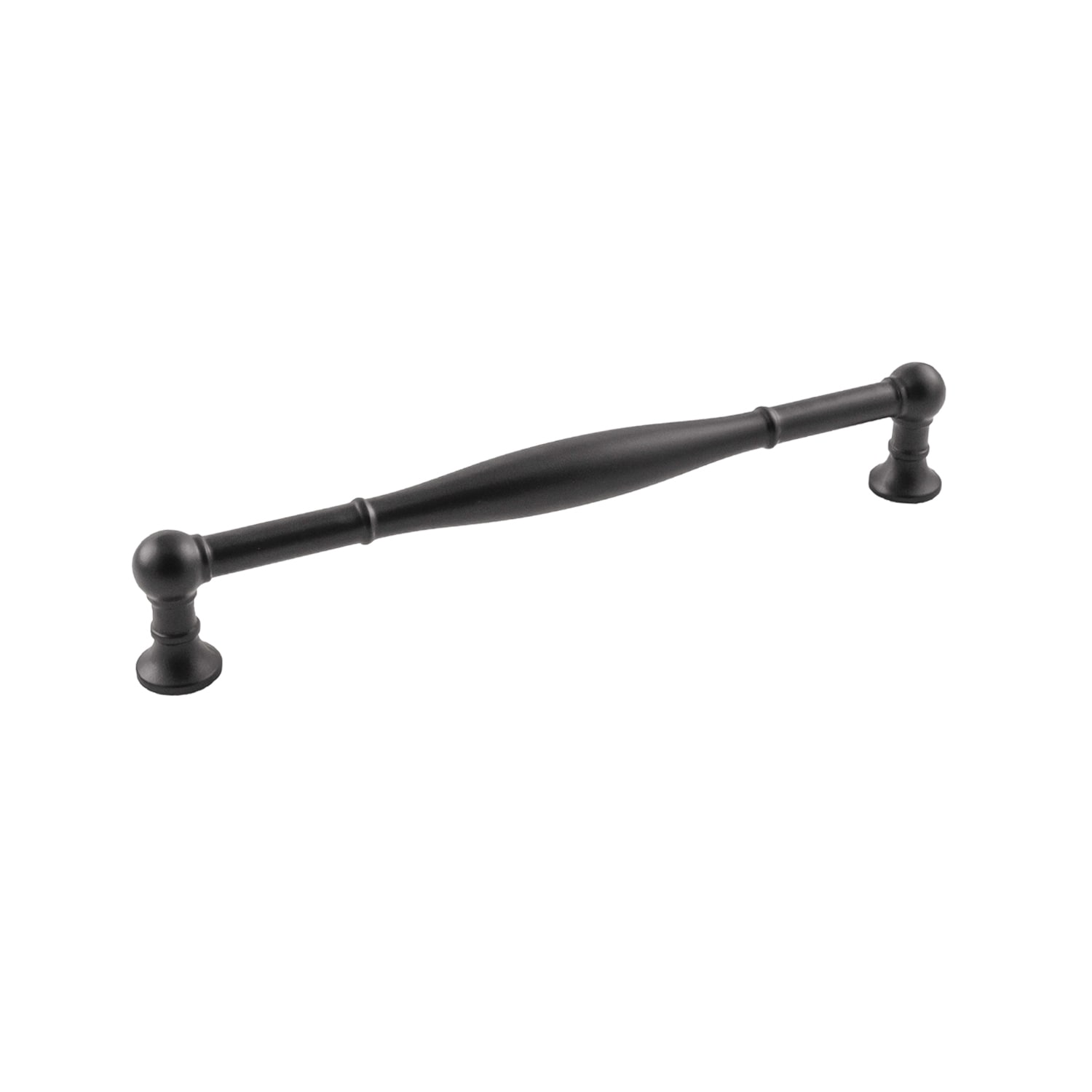 Belwith Keeler B076292-MB Fuller 7-9/16-in , 192mm Center to Center Matte Black Rectangular Handle Drawer Pulls