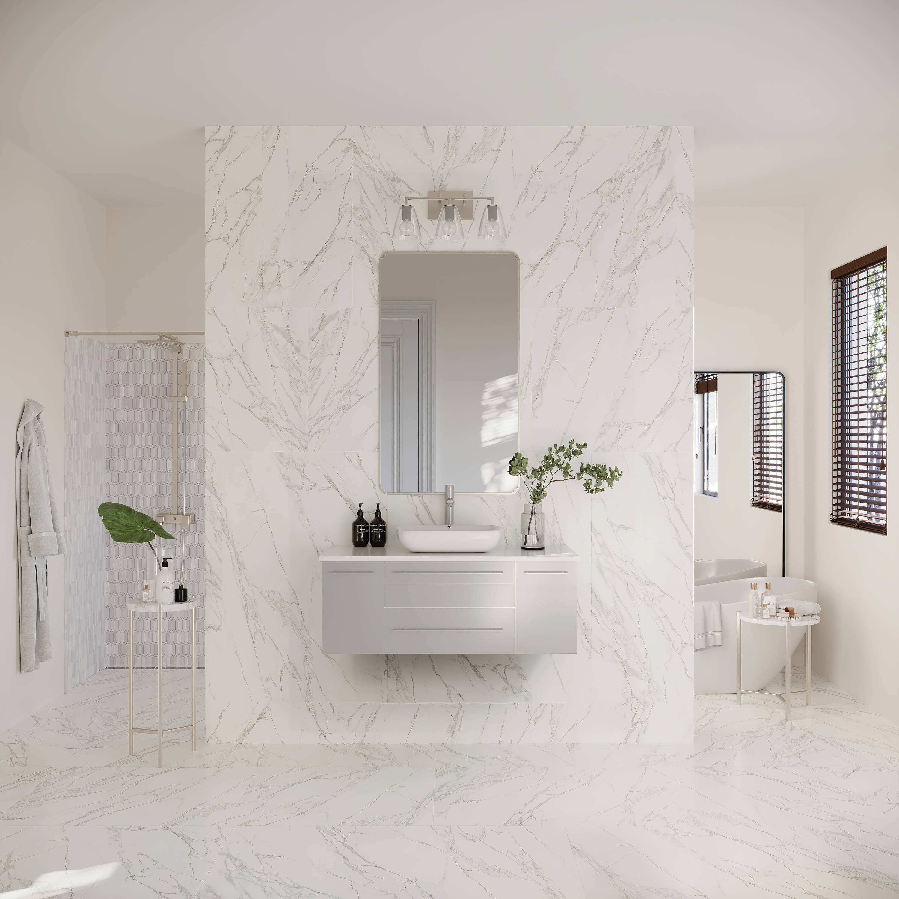 Fresca FCB6142GR-VSL-CWH-V Bath-Vanity-Combo - View #5