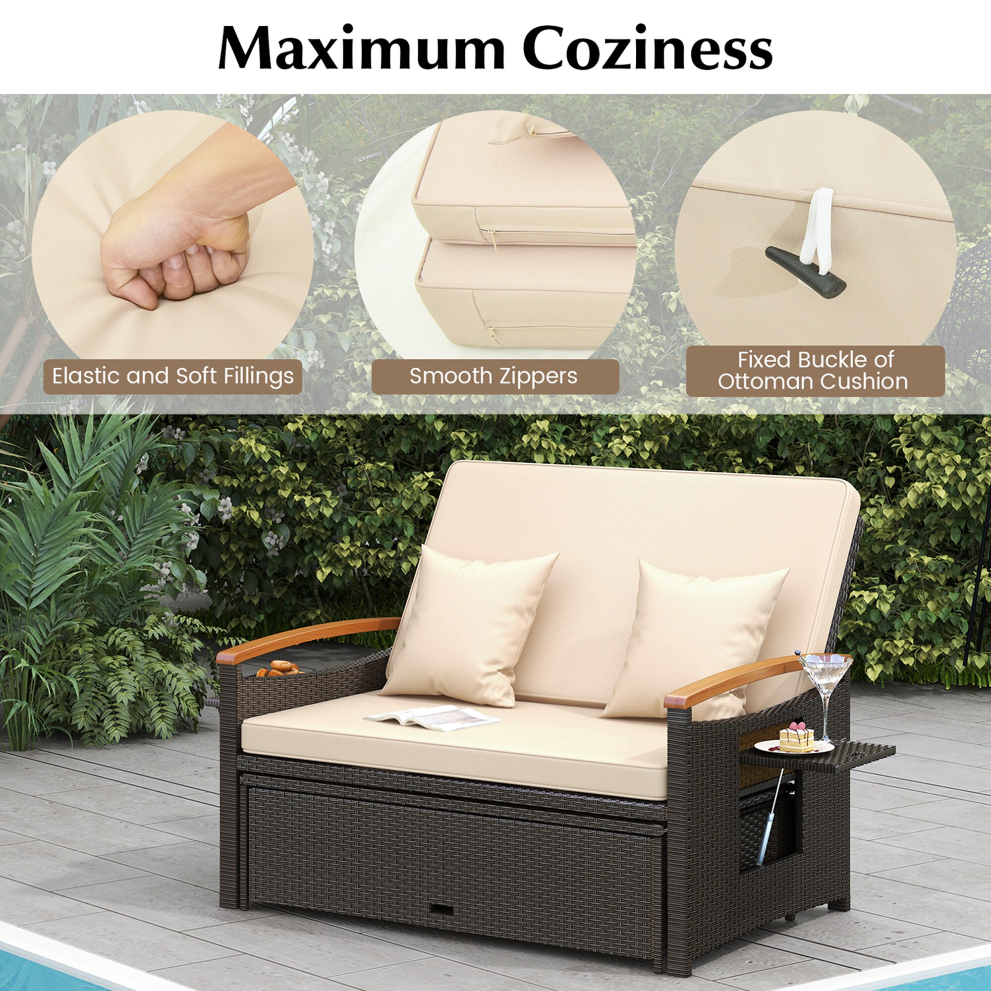 Costway LWS00074 Patio-Sofas-Daybeds - View #6