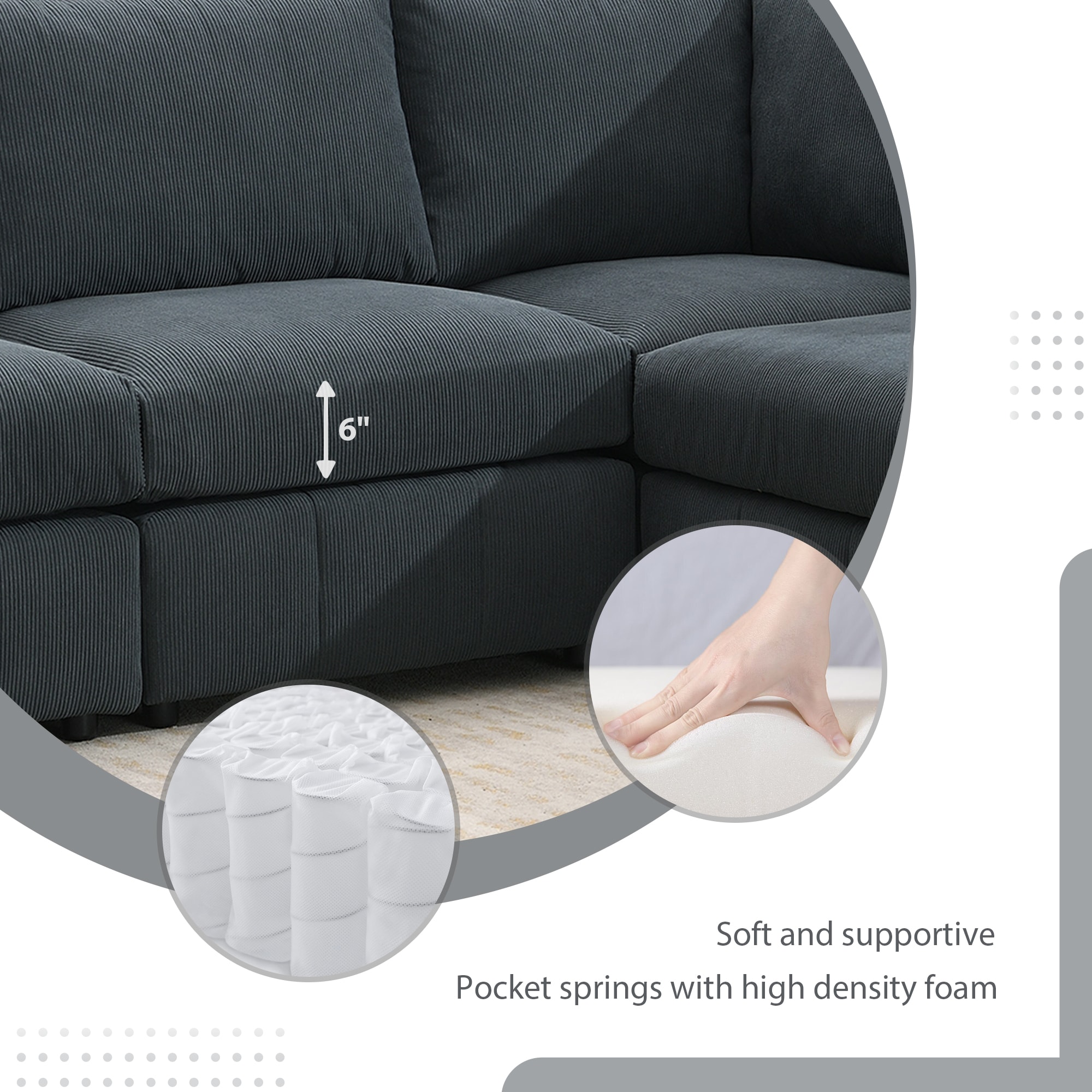 ModernLuxe GS000199AAE Sofas-Loveseats - View #6