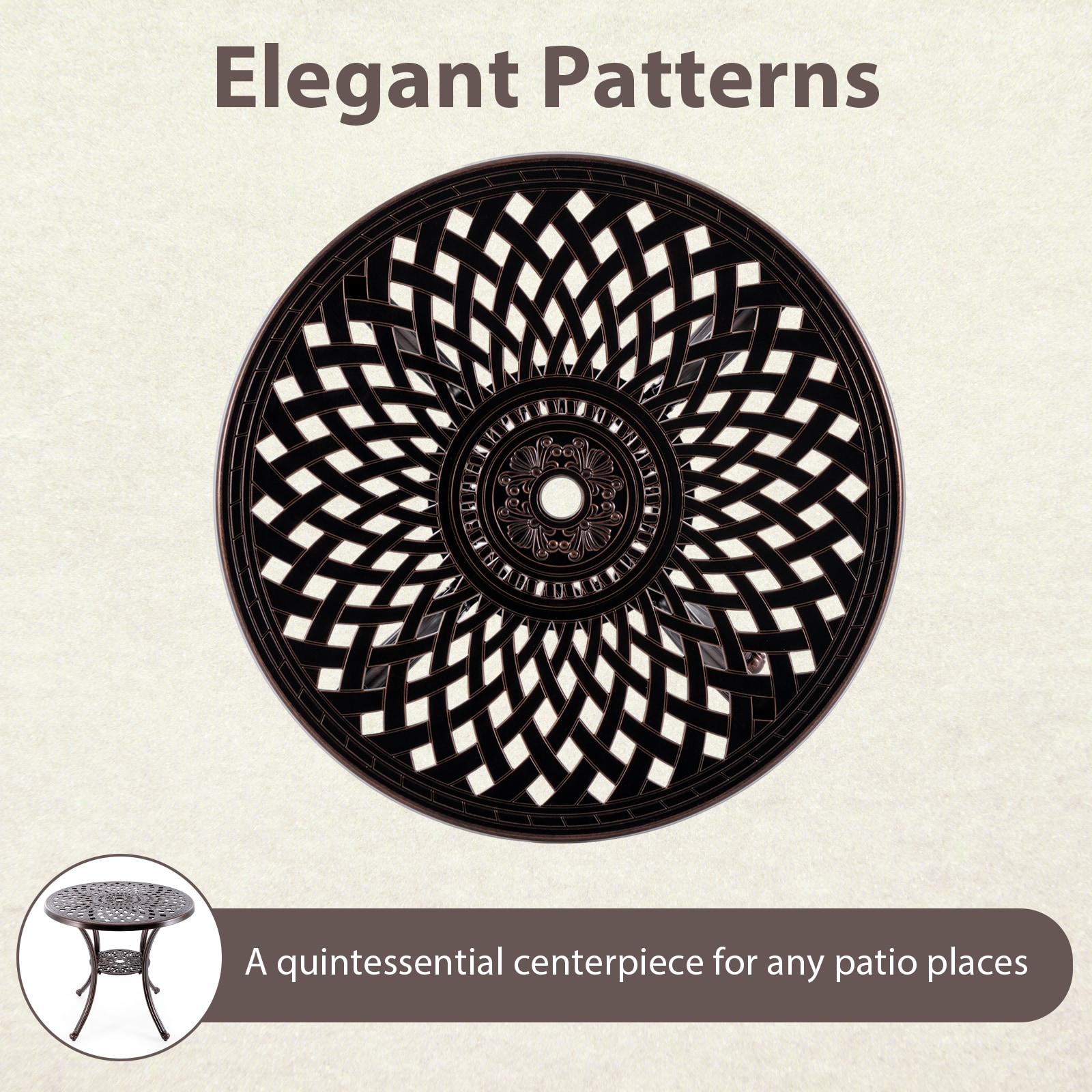 WELLFOR GIS115249796 Patio-Tables - View #2
