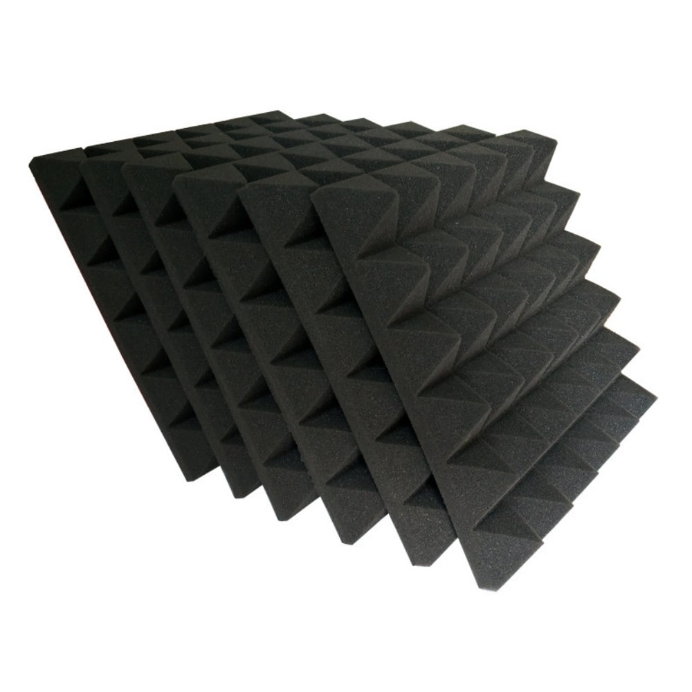 Agfabric 12-in x 12-in Black Foam Acoustical Sound Absorbing Panel in ...